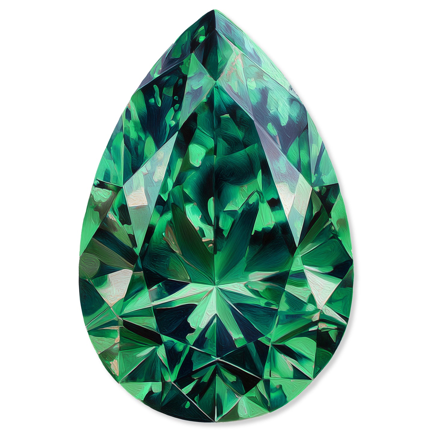 30 H/May Gems/Pear Emerald May