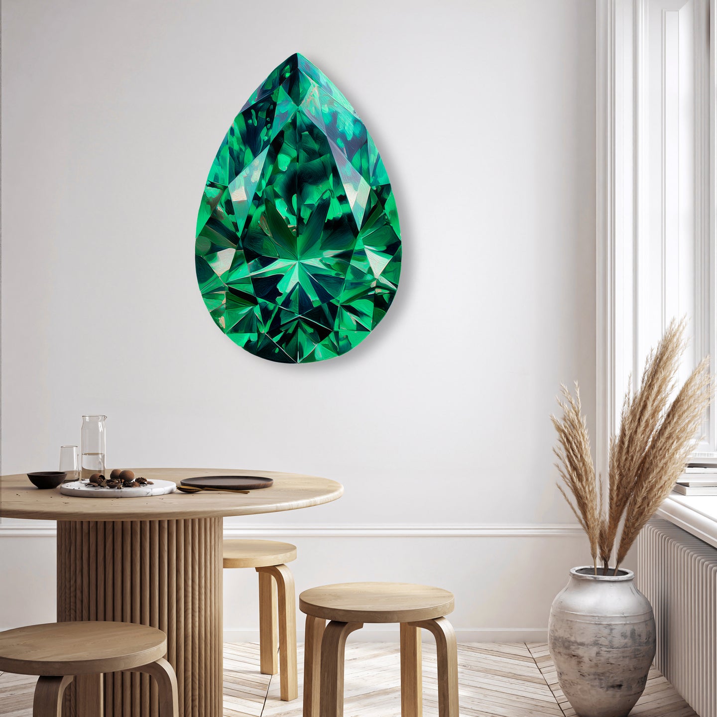 30 H/May Gems/Pear Emerald May