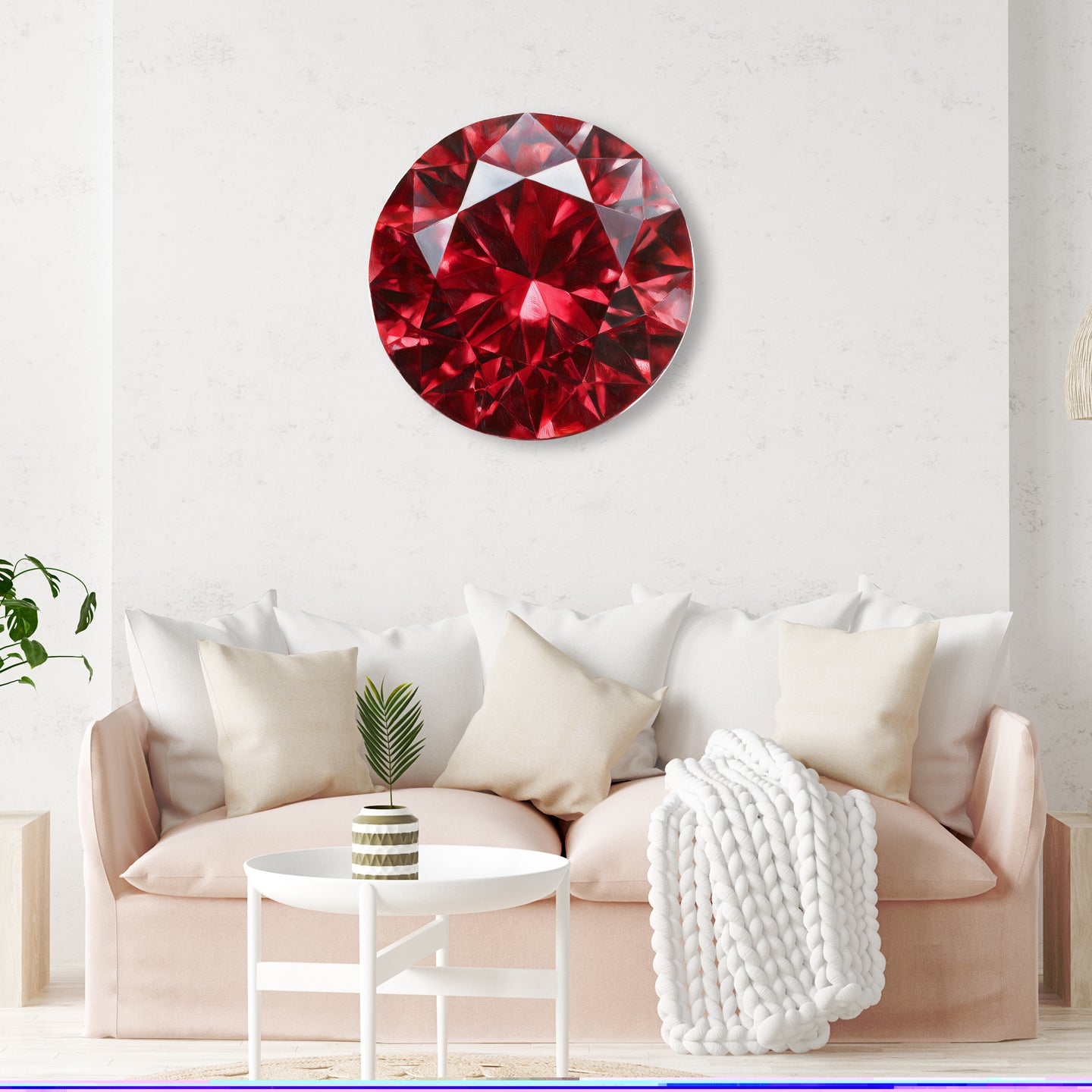 30 H/July Gems/Round Ruby July