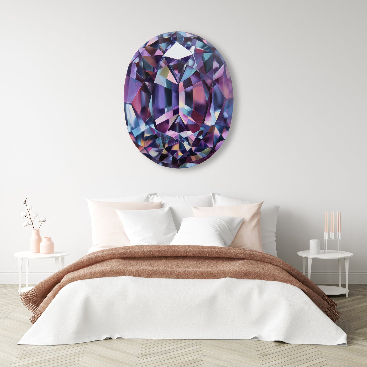 30x36/Oval Gems/Purple Oval