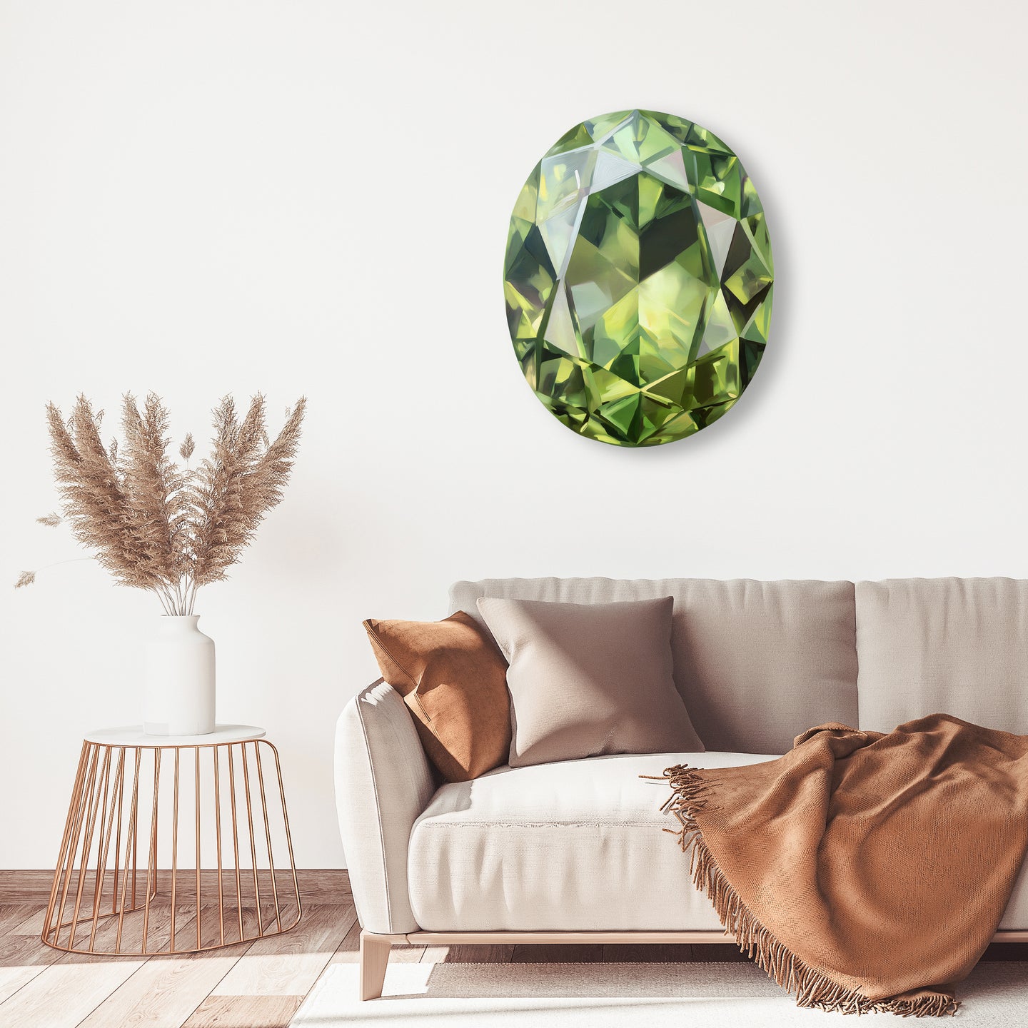 30 H/August Gems/Oval Peridot August