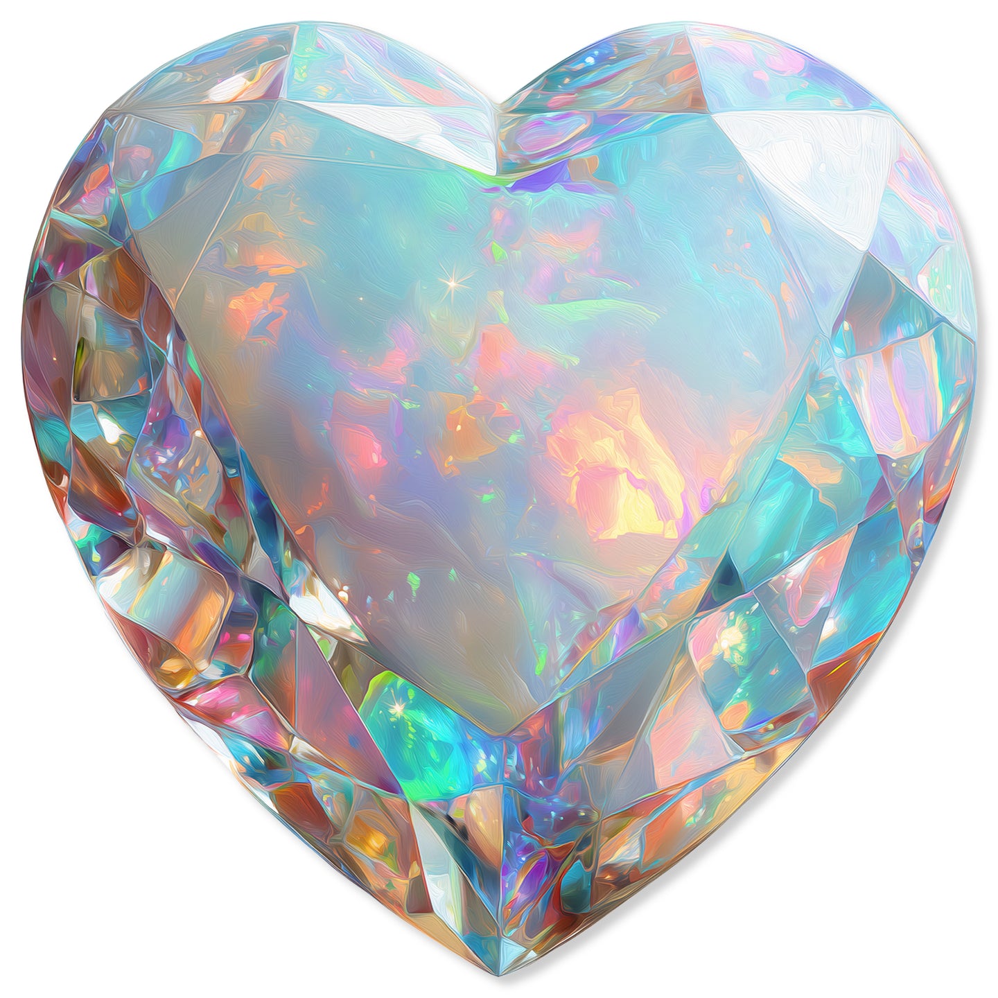 30 H/October Gems/Heart Opal October