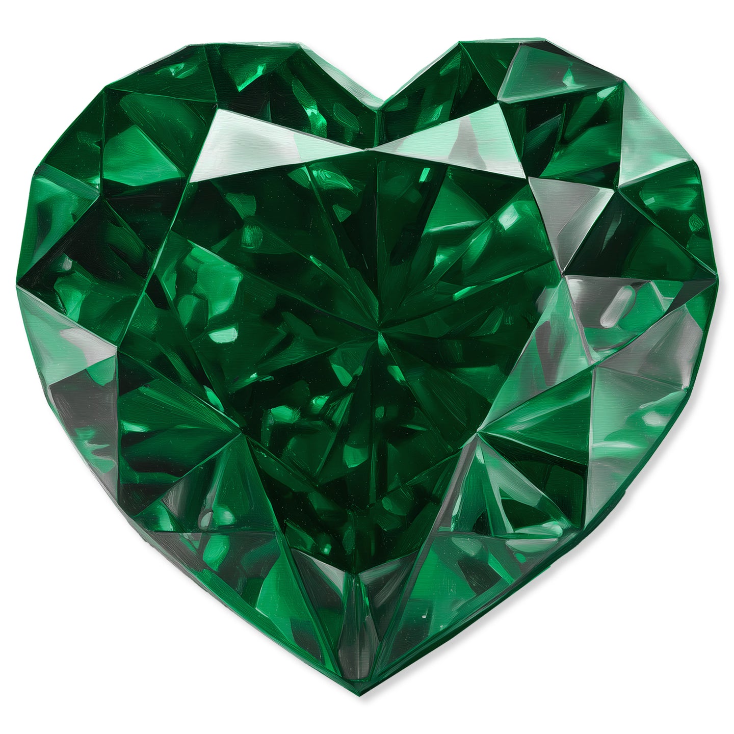30 H/May Gems/Heart Emerald May