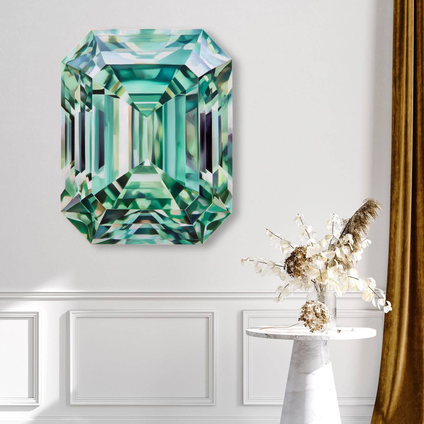 30x36/Rectangle Gems/Mint Rectangle