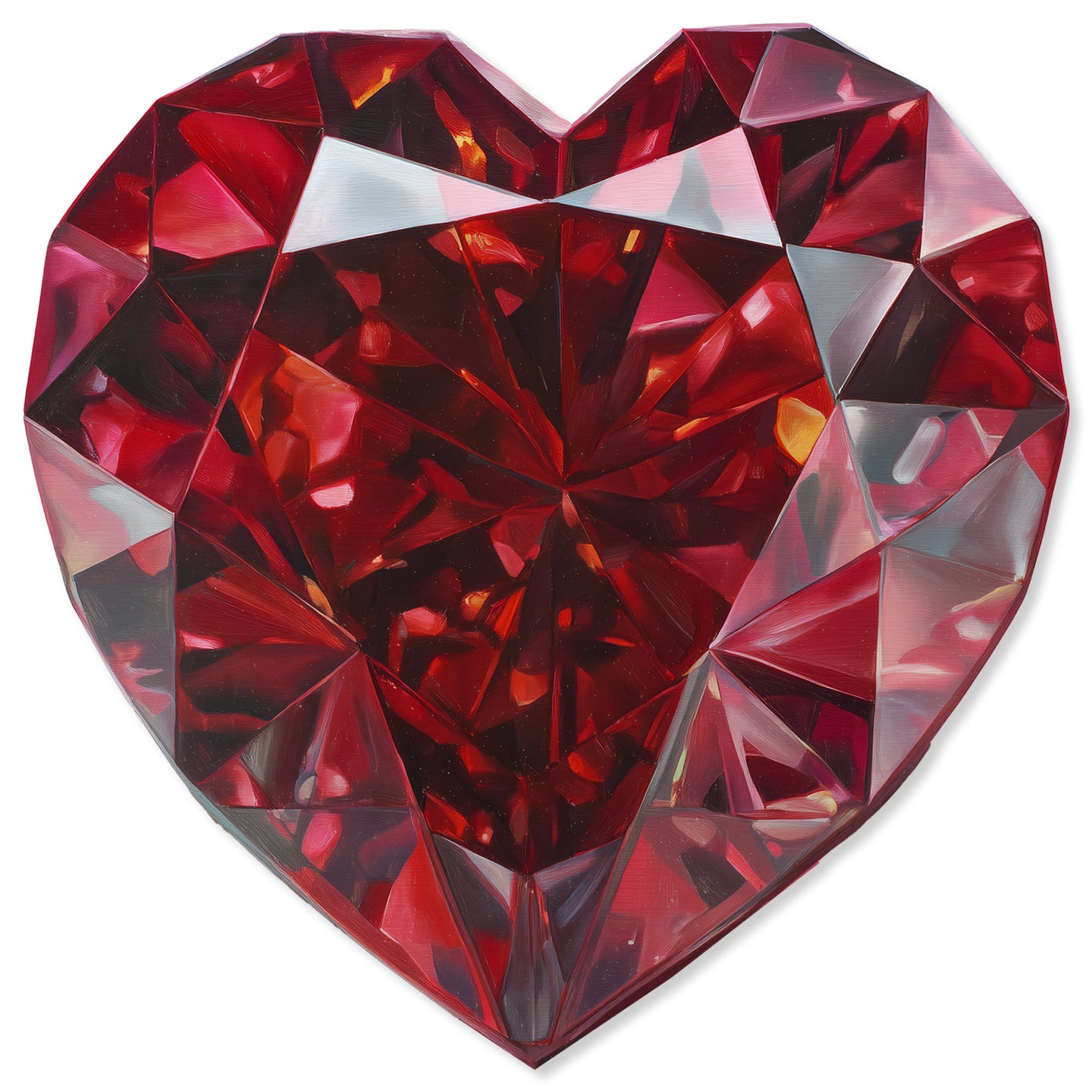 30 H/July Gems/Heart Ruby July