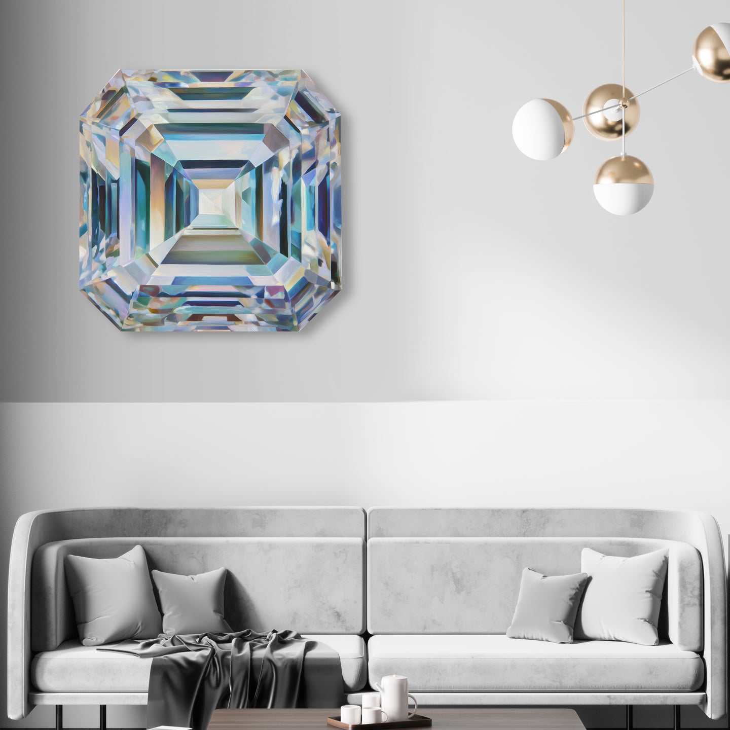 30 H/April Gems/Square Diamond April