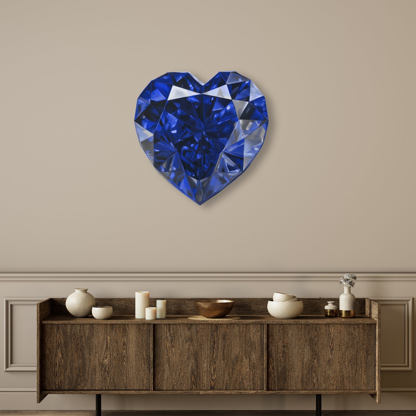 30 H/September Gems/Heart Sapphire September