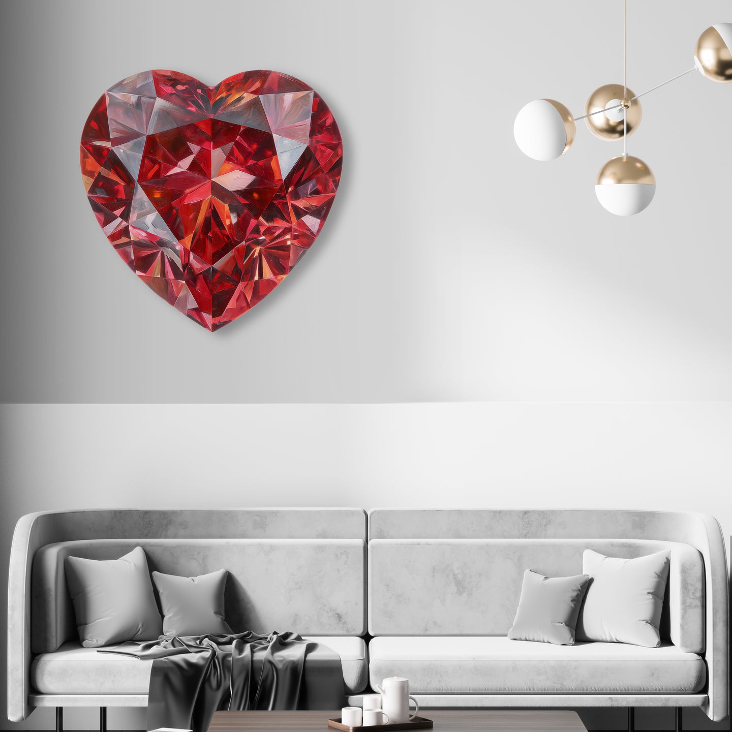 30 H/January Gems/Heart Garnet January