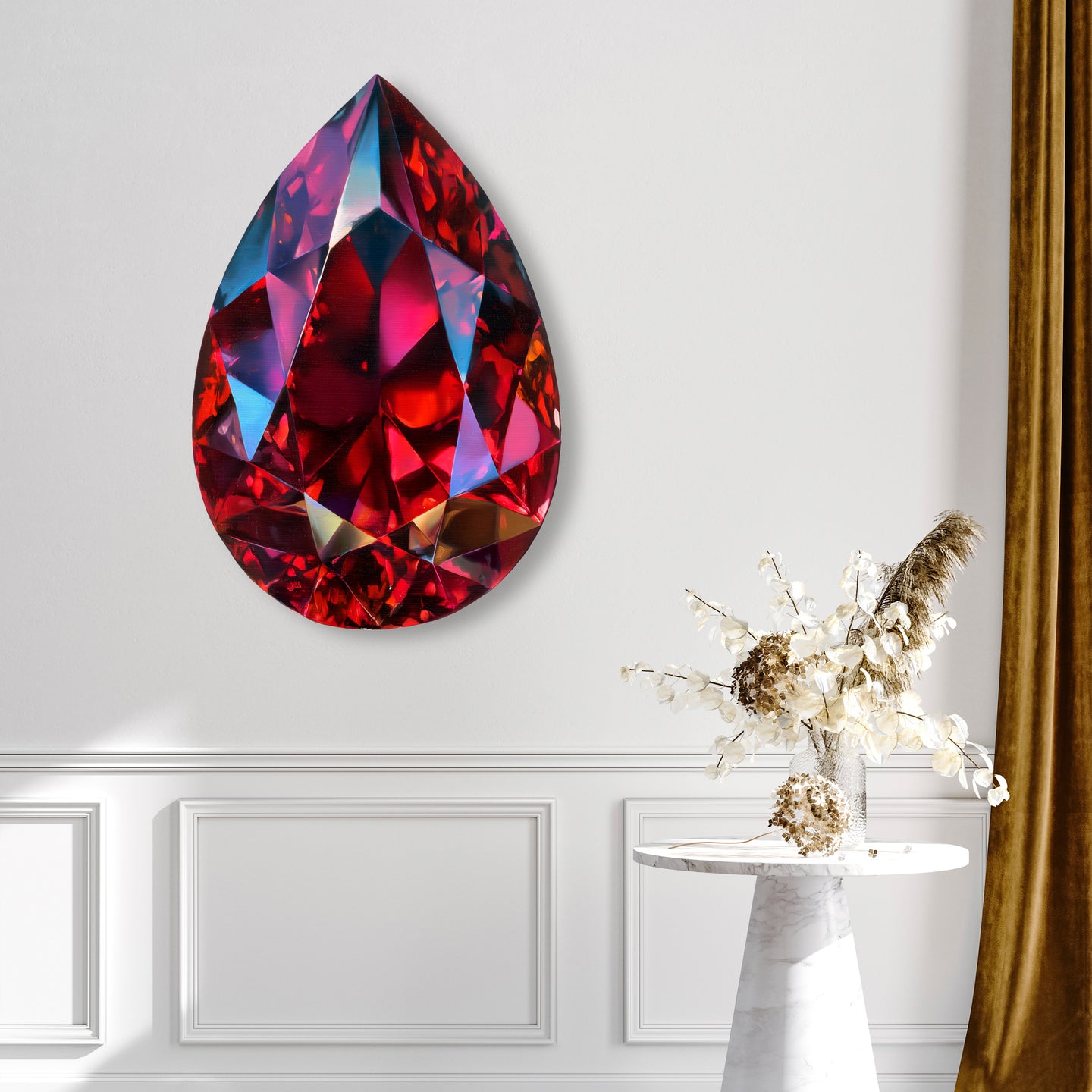 30 H/July Gems/Pear Ruby July