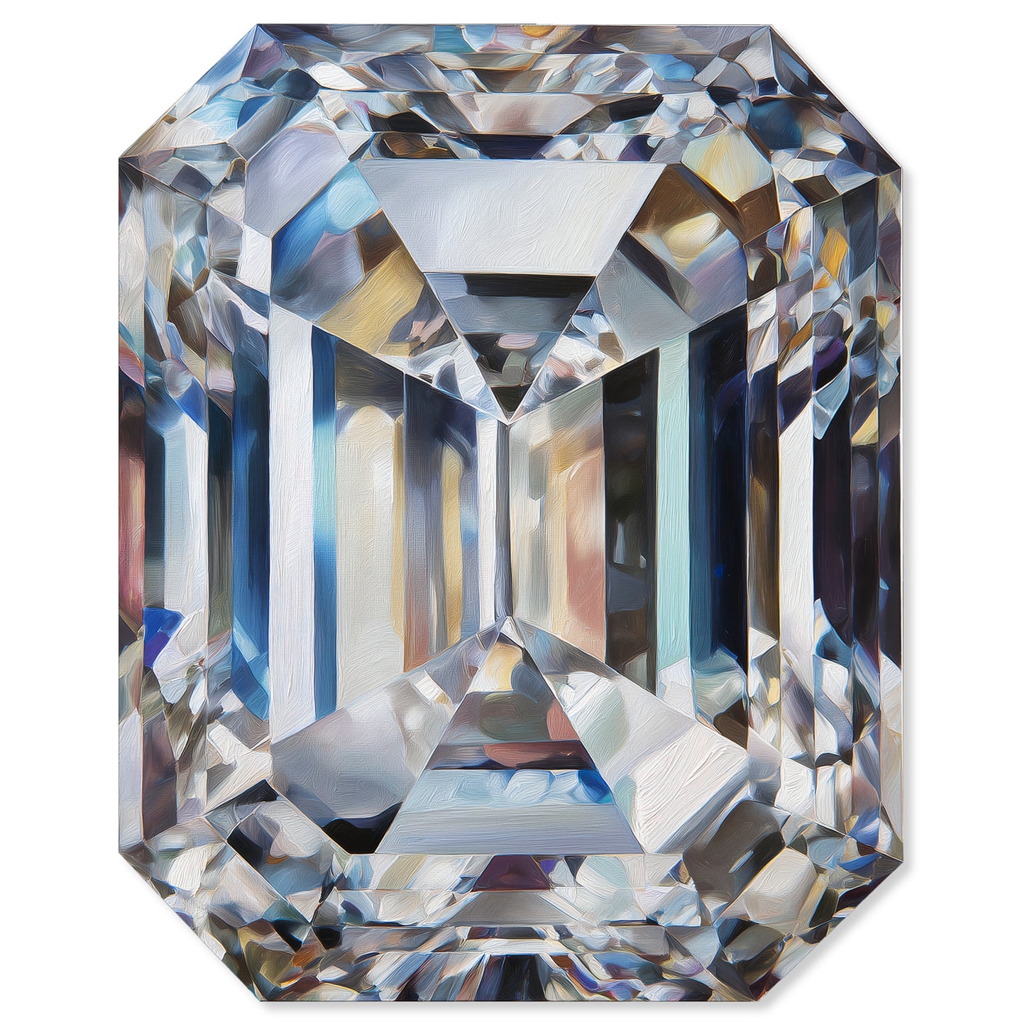 30 H/April Gems/Rectangle Diamond April