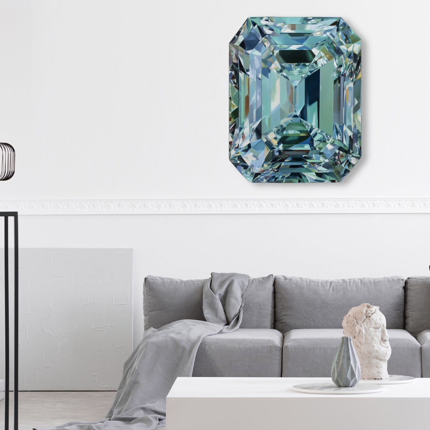 30 H/March Gems/Square Aquamarine March