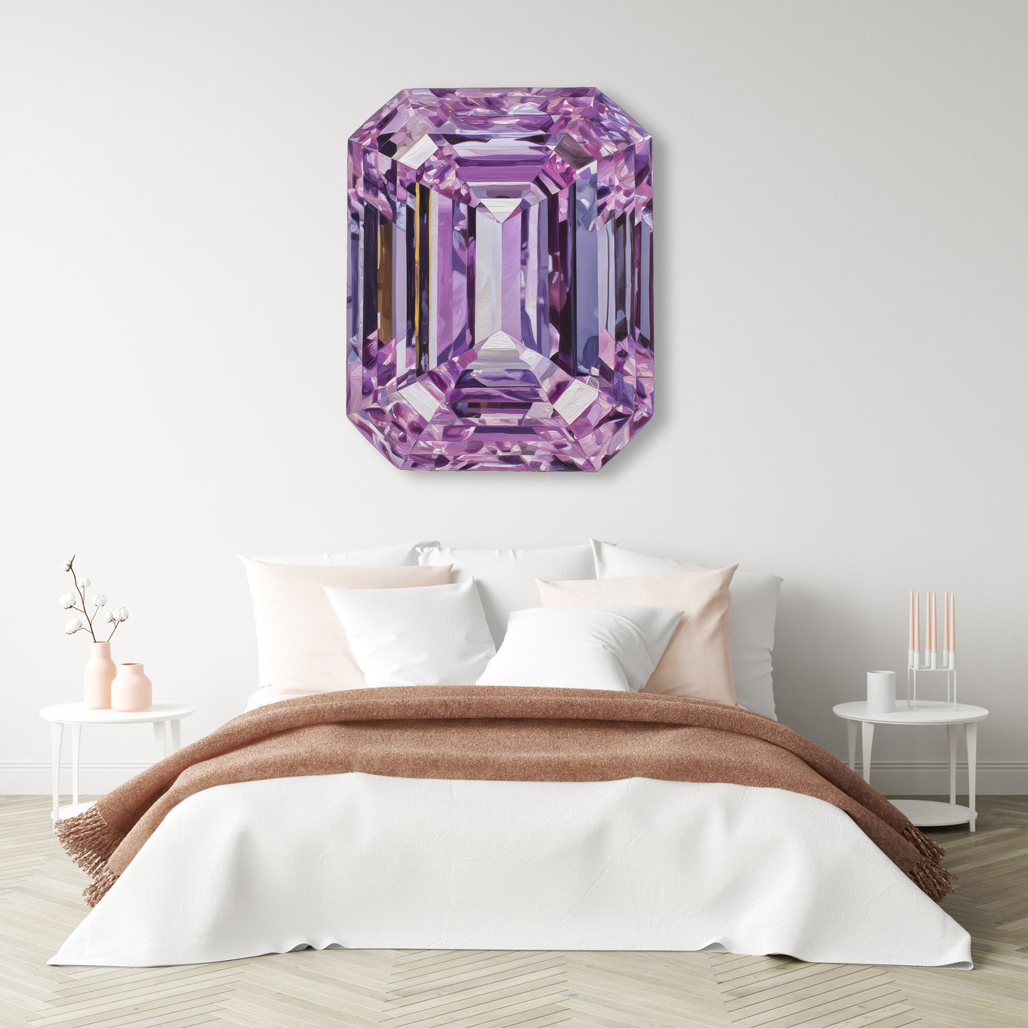 30 H/February Gems/Rectangle Amethyst February
