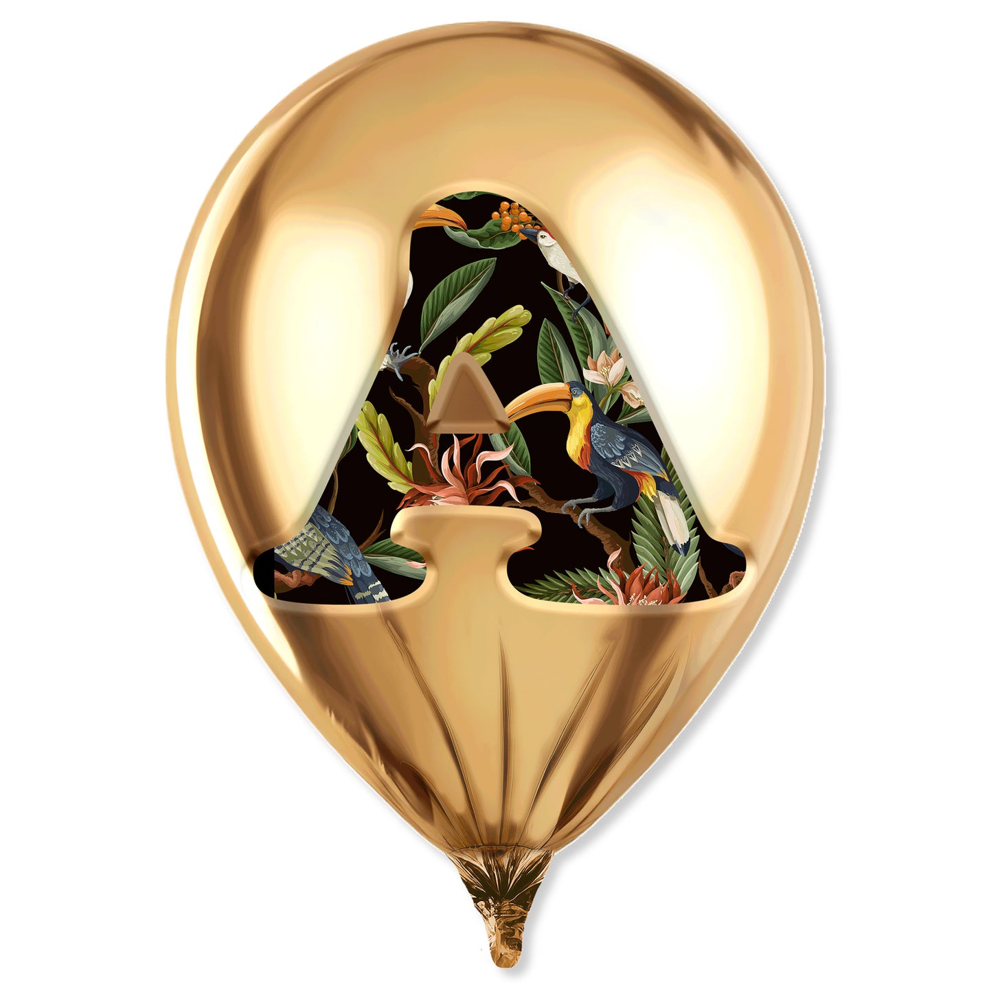 Gold Monogram Balloon