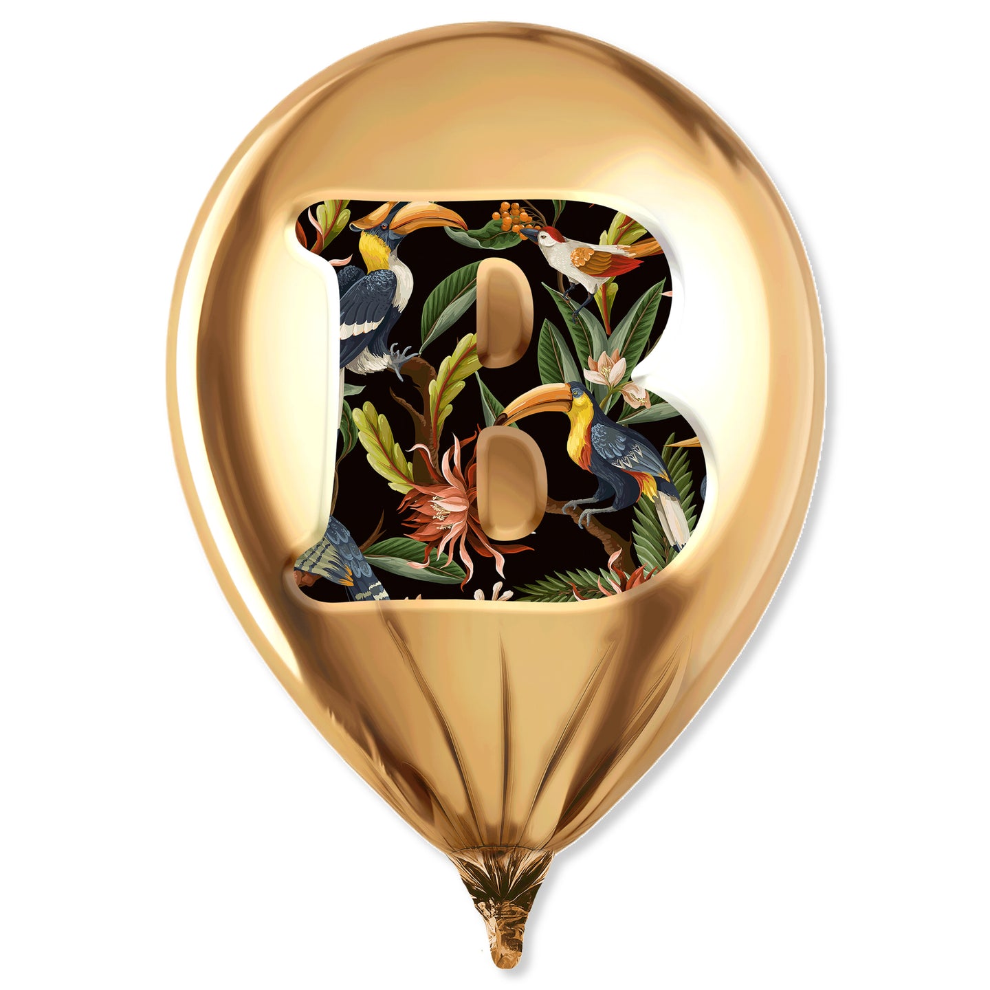 Gold Monogram Balloon