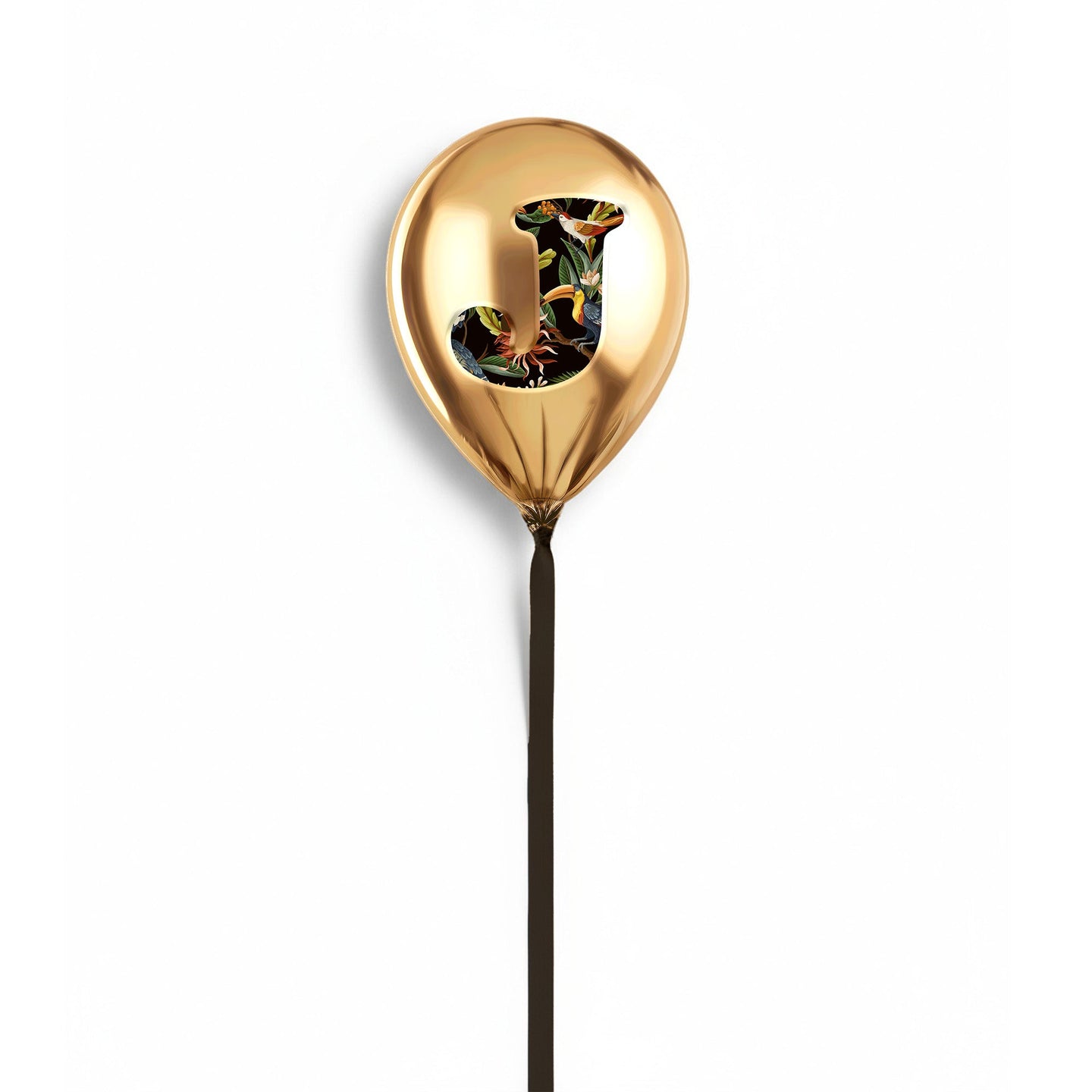 24x24/Gold Monogram Balloon/Gold Balloon J
