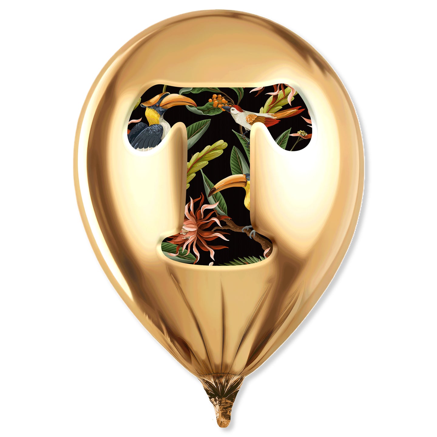 Gold Monogram Balloon