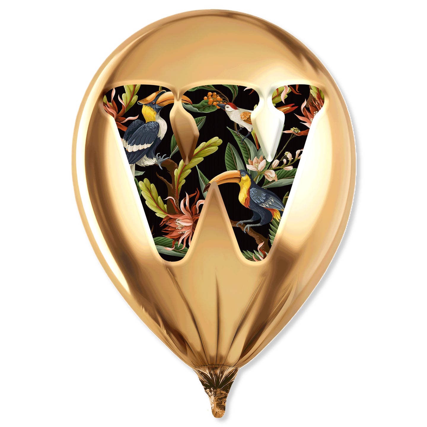 Gold Monogram Balloon