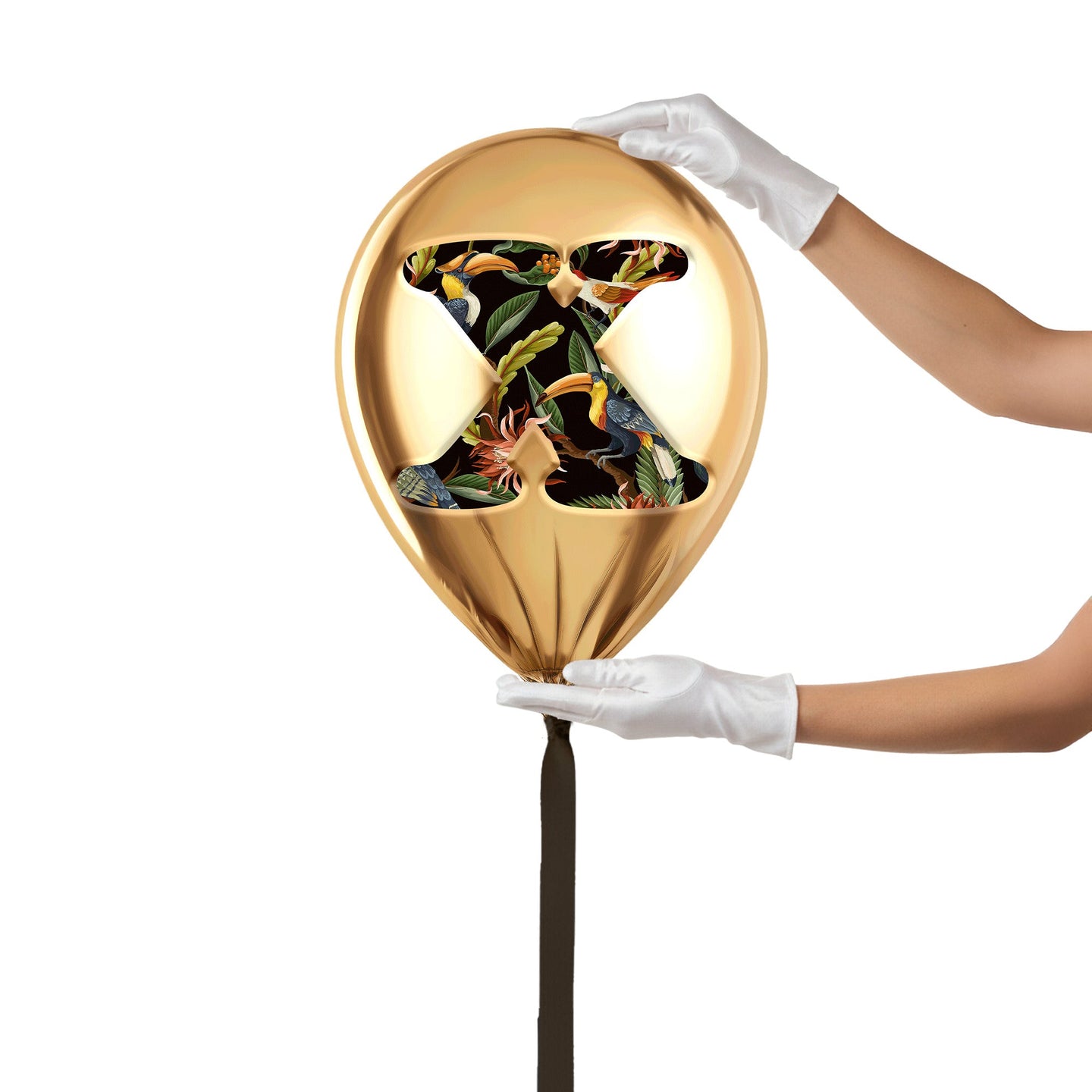 24x24/Gold Monogram Balloon/Gold Balloon X