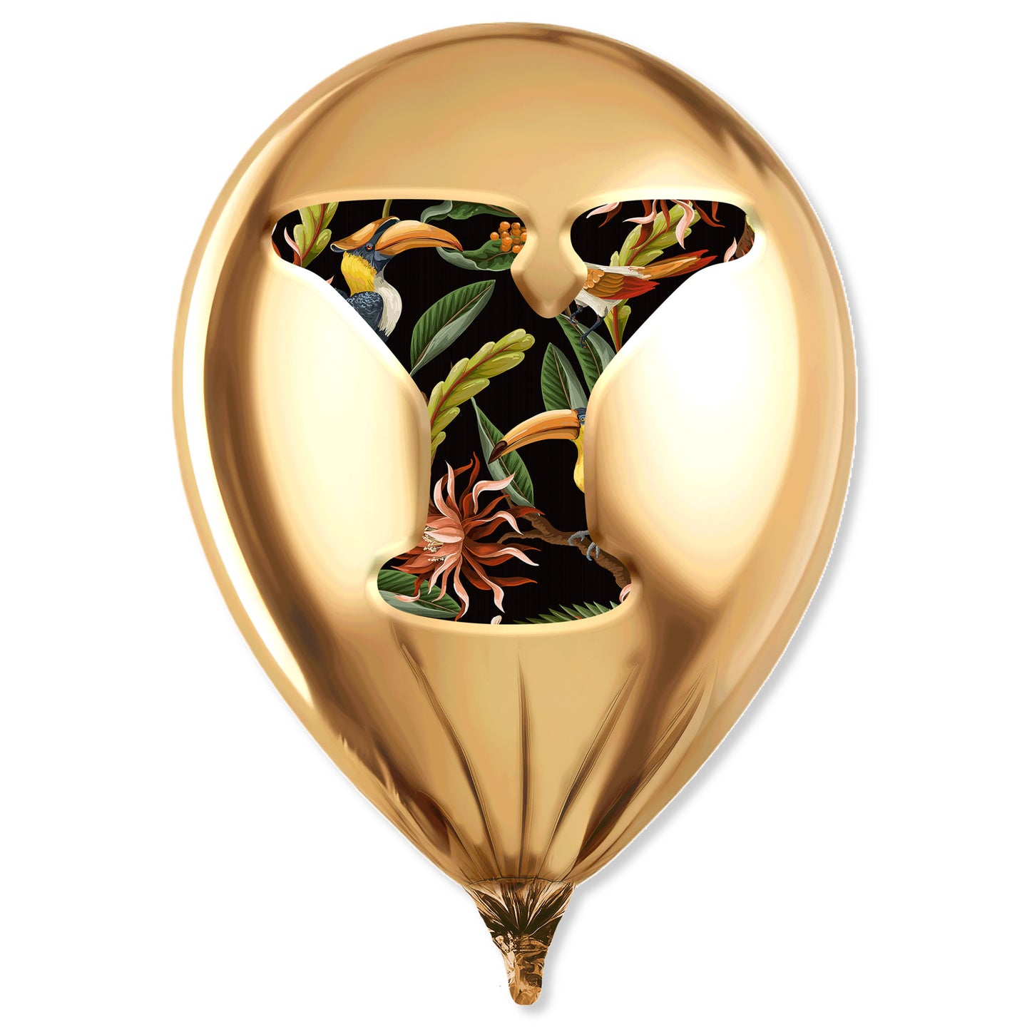 Gold Monogram Balloon