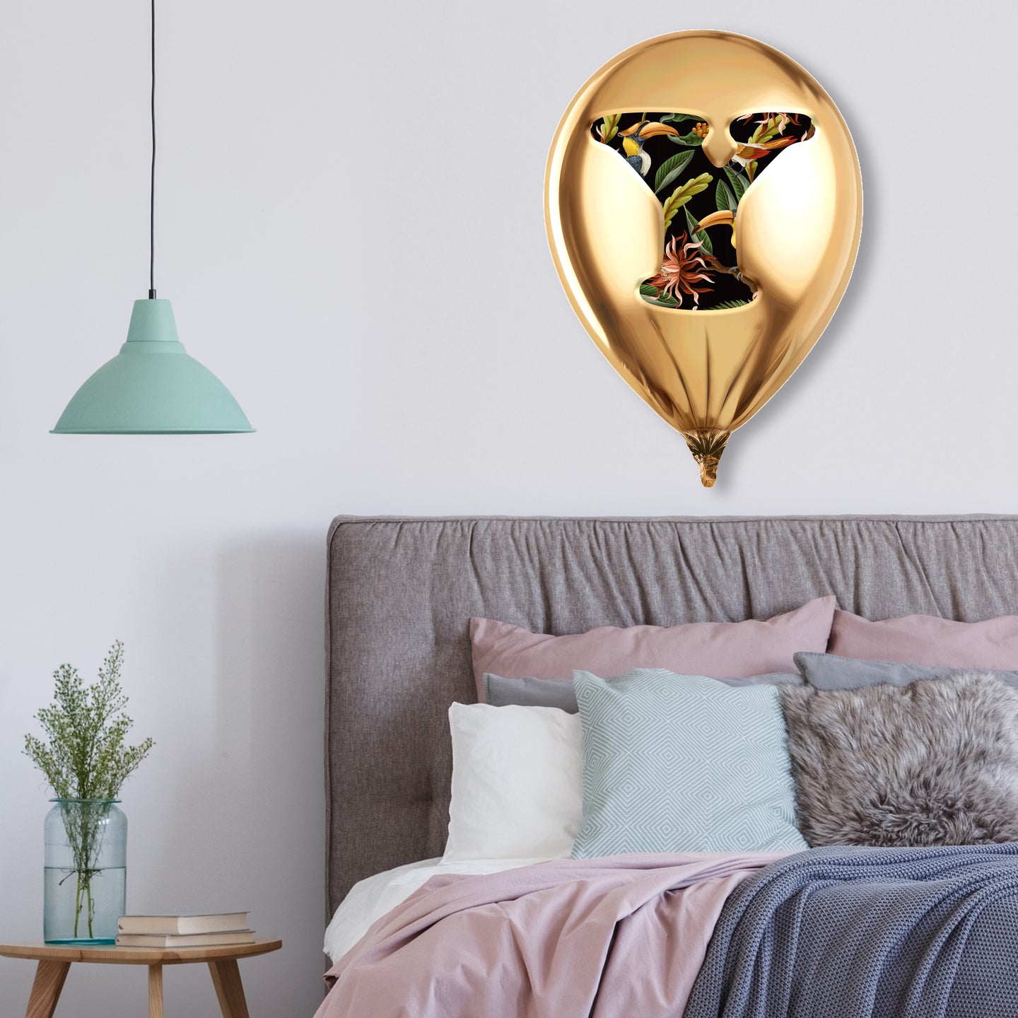 Gold Monogram Balloon