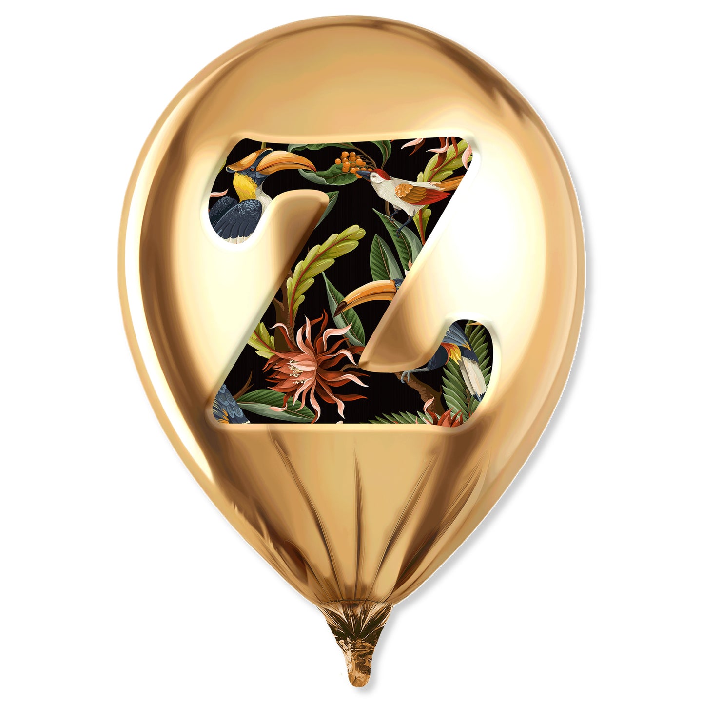 Gold Monogram Balloon