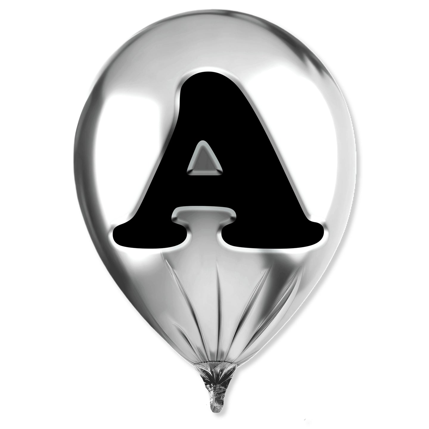 Silver Monogram Balloon
