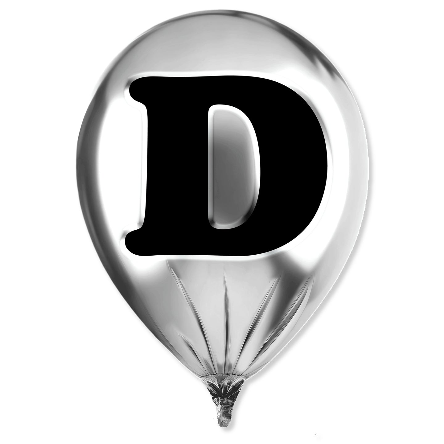 Silver Monogram Balloon