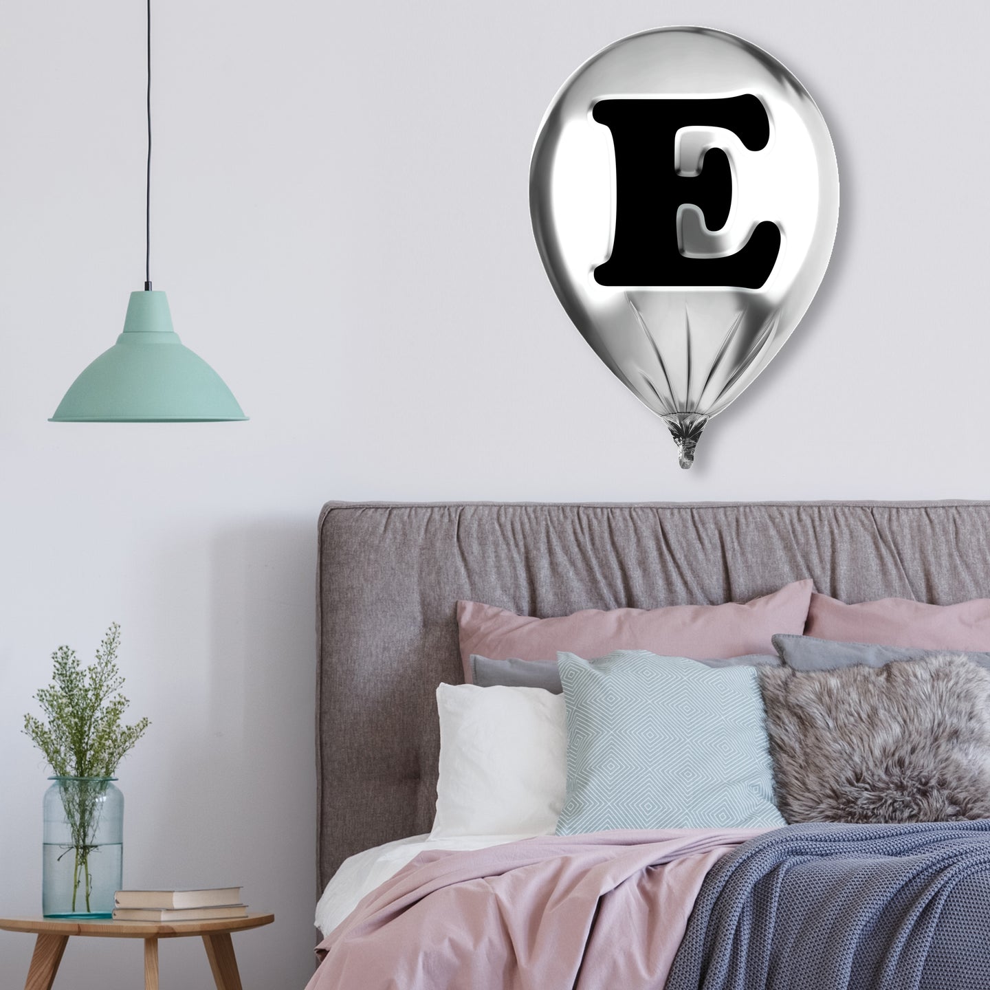 Silver Monogram Balloon