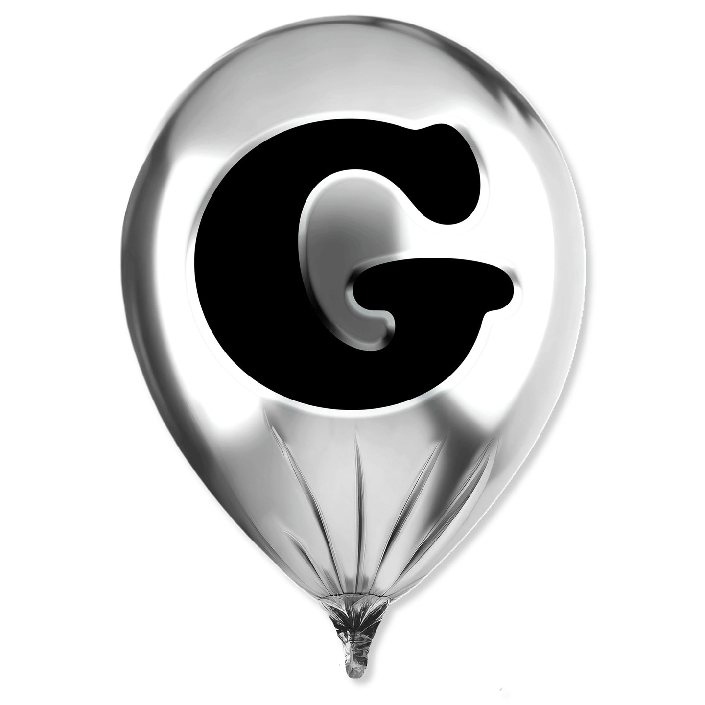 Silver Monogram Balloon