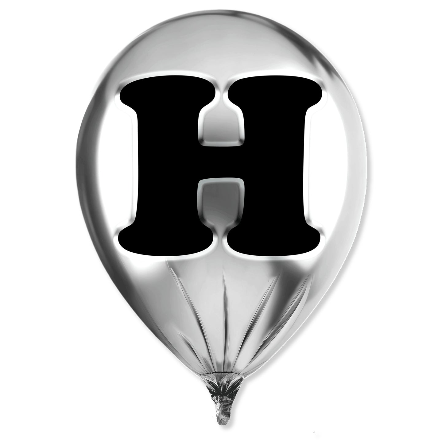 Silver Monogram Balloon