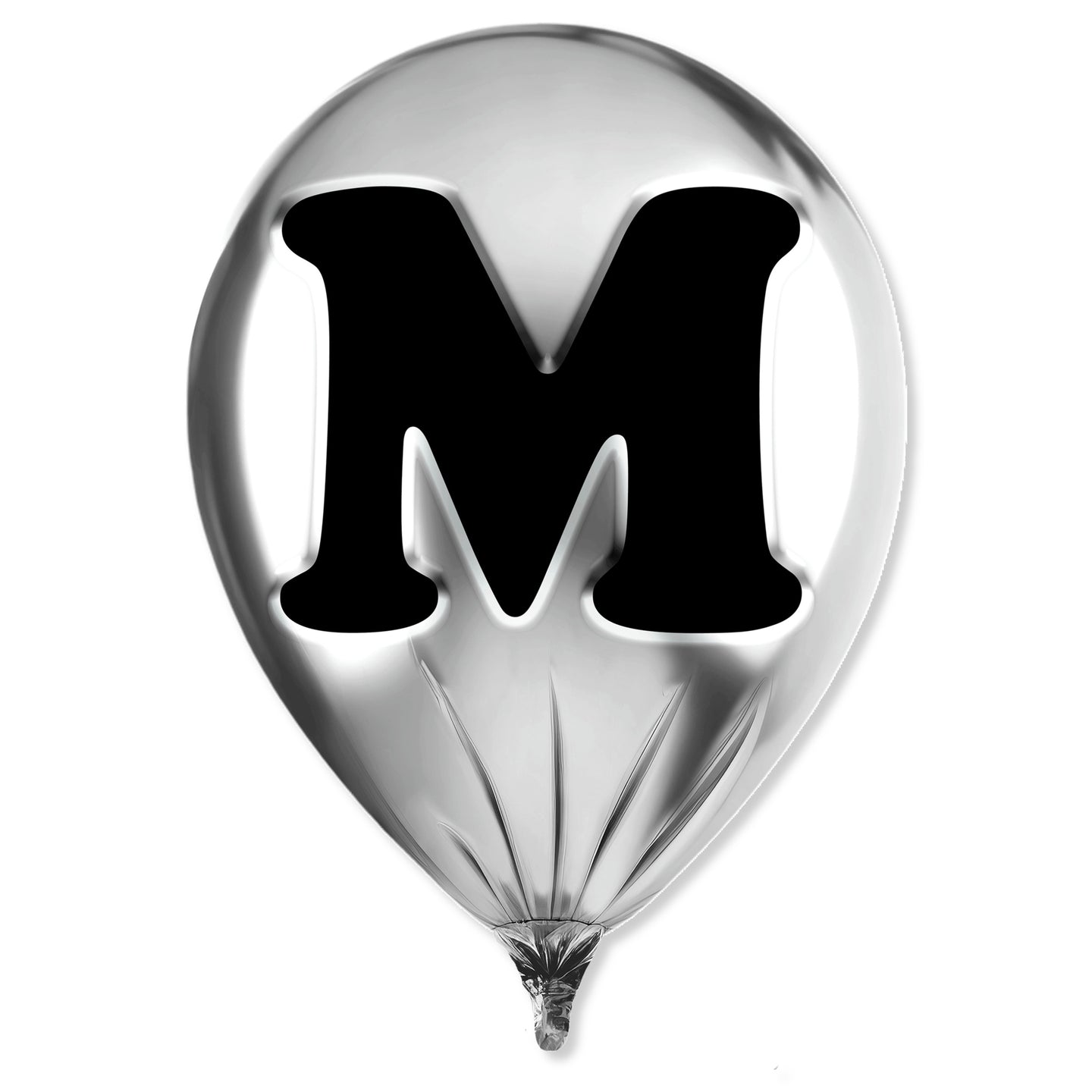 Silver Monogram Balloon