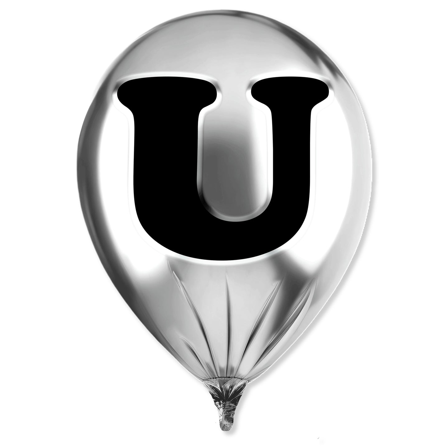 Silver Monogram Balloon