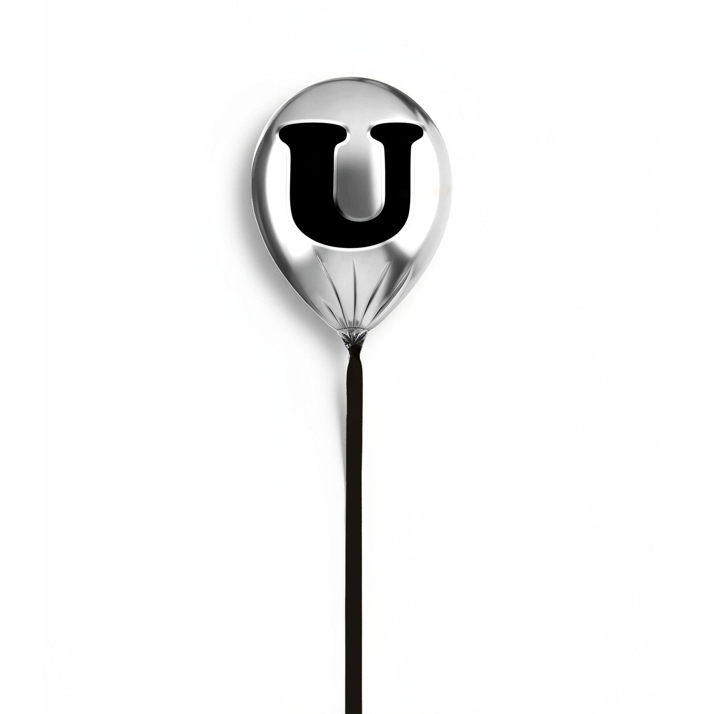24x24/Silver Monogram Balloon/Silver Balloon U