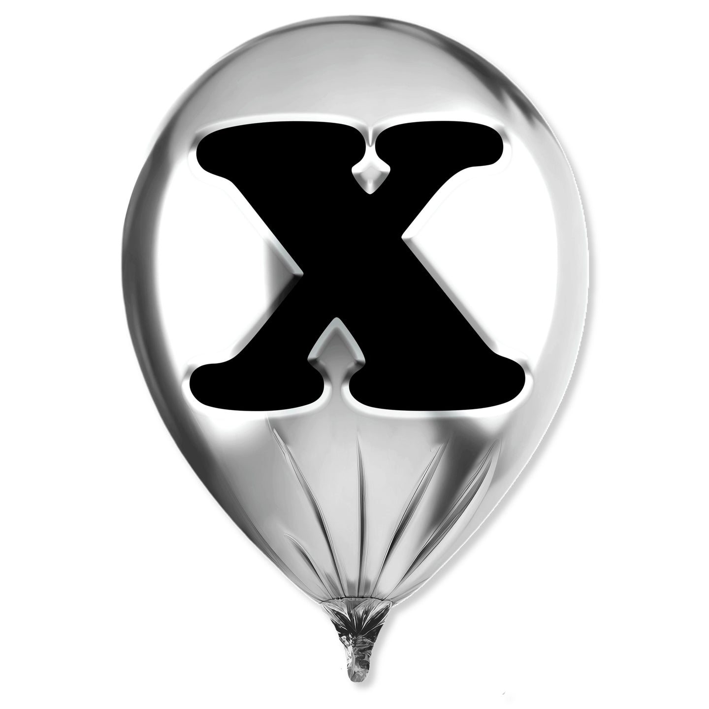 Silver Monogram Balloon