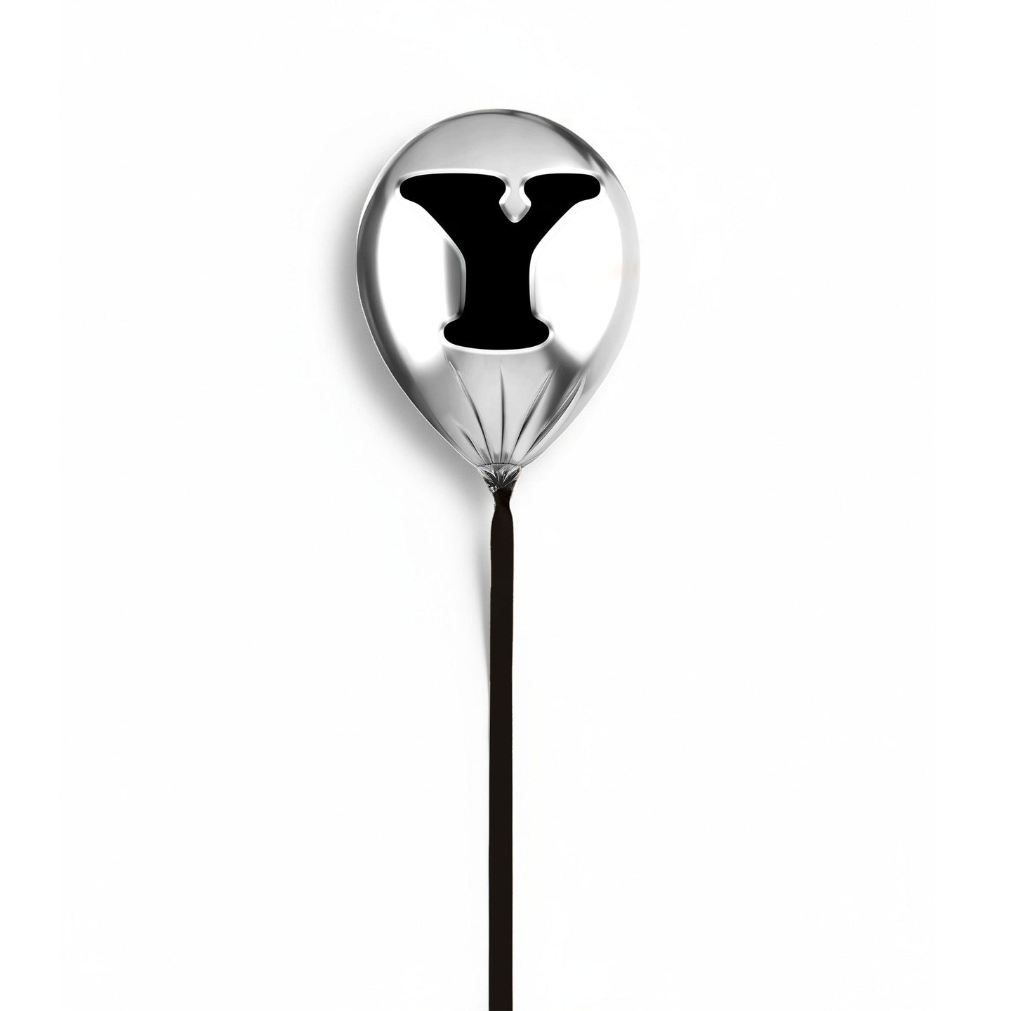 24x24/Silver Monogram Balloon/Silver Balloon Y