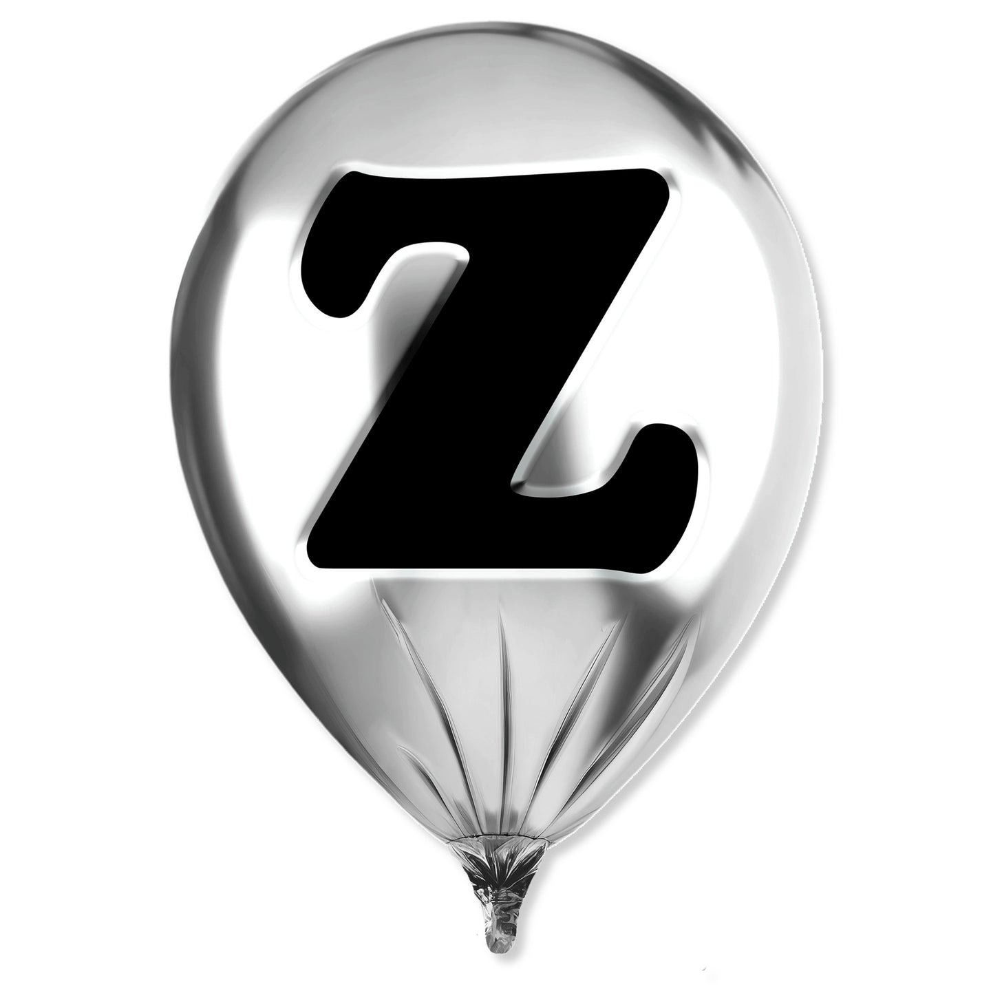 Silver Monogram Balloon