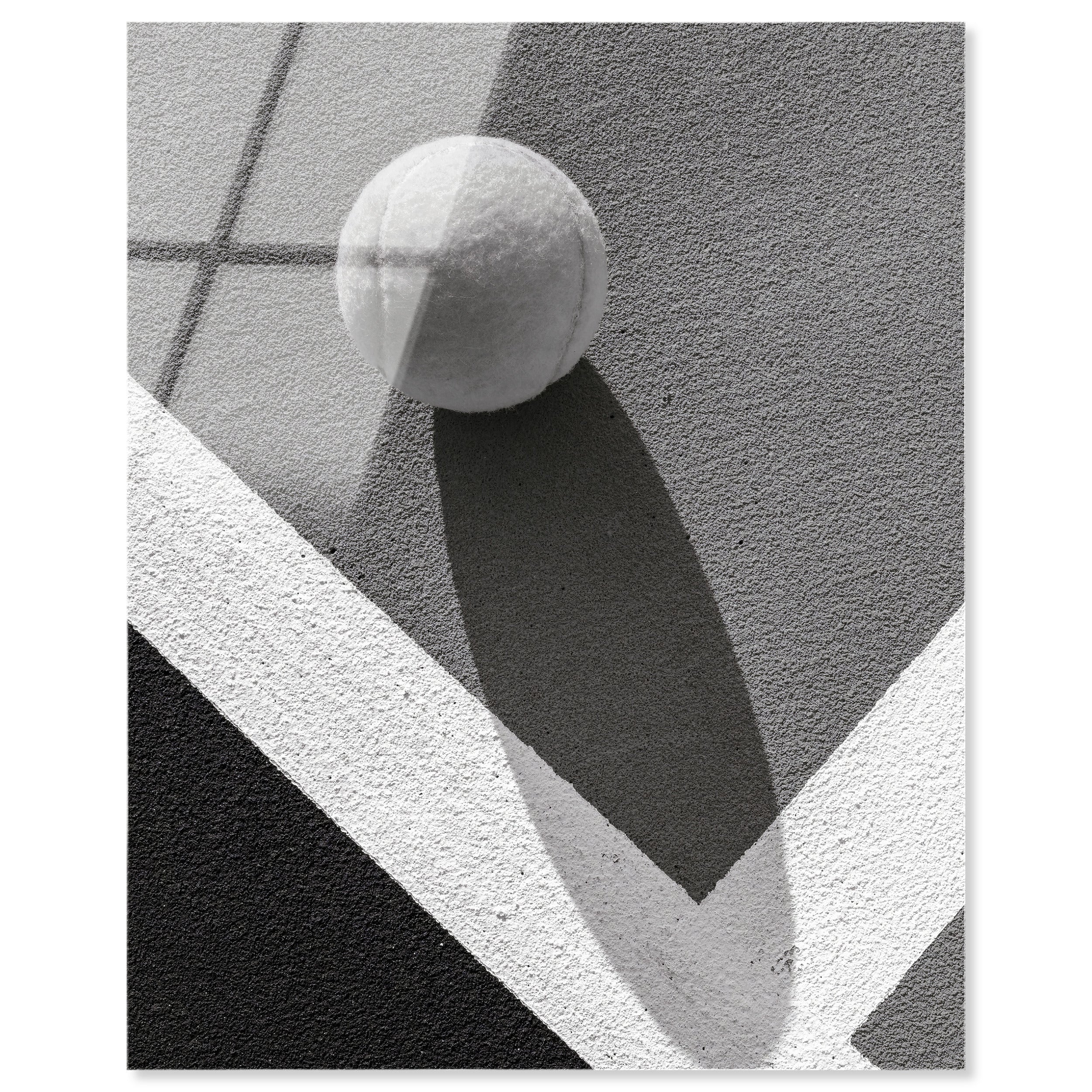 Tennis Shadow | Abstract Wall Art by Oliver Gal