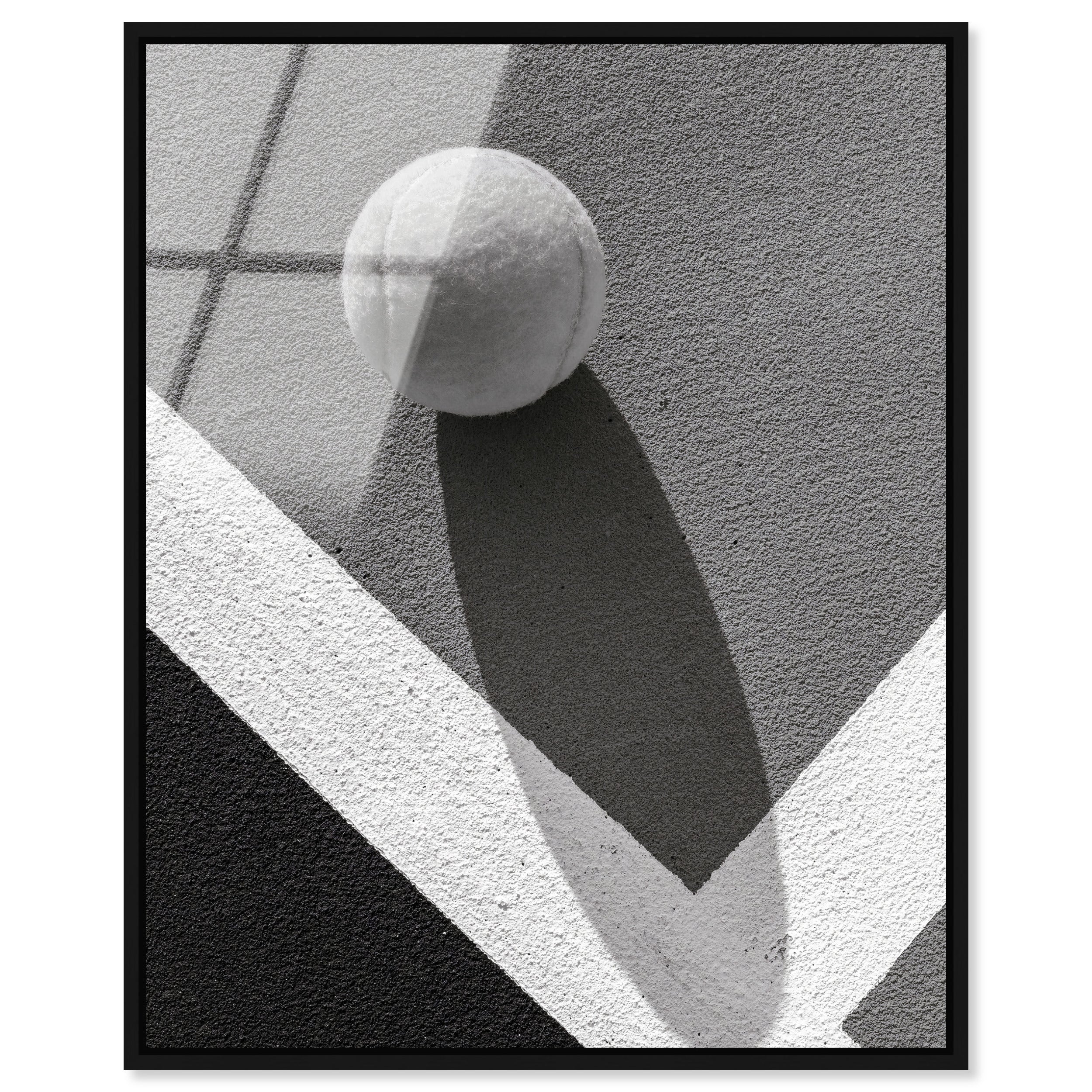 Tennis Shadow | Abstract Wall Art by Oliver Gal