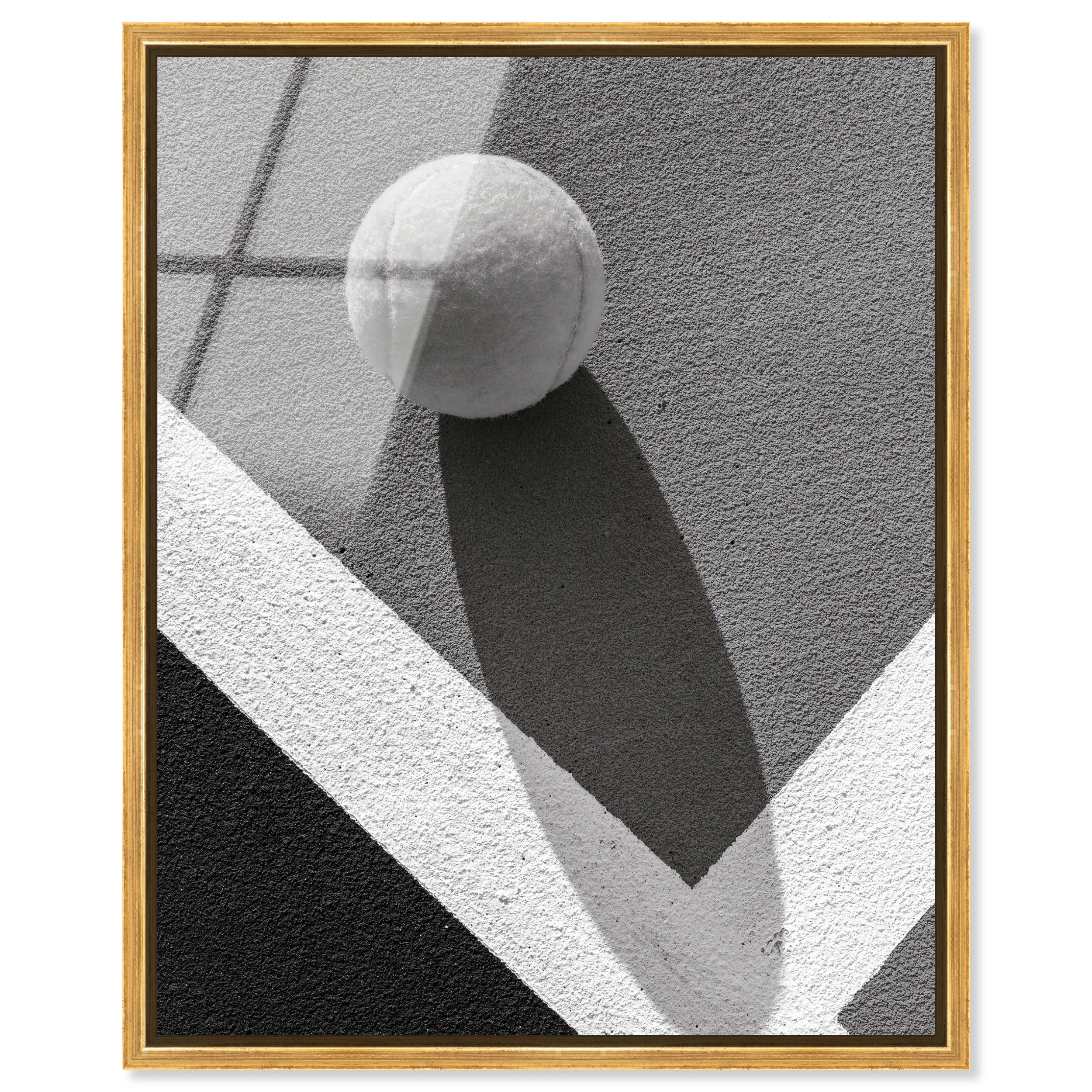 Tennis Shadow | Abstract Wall Art by Oliver Gal