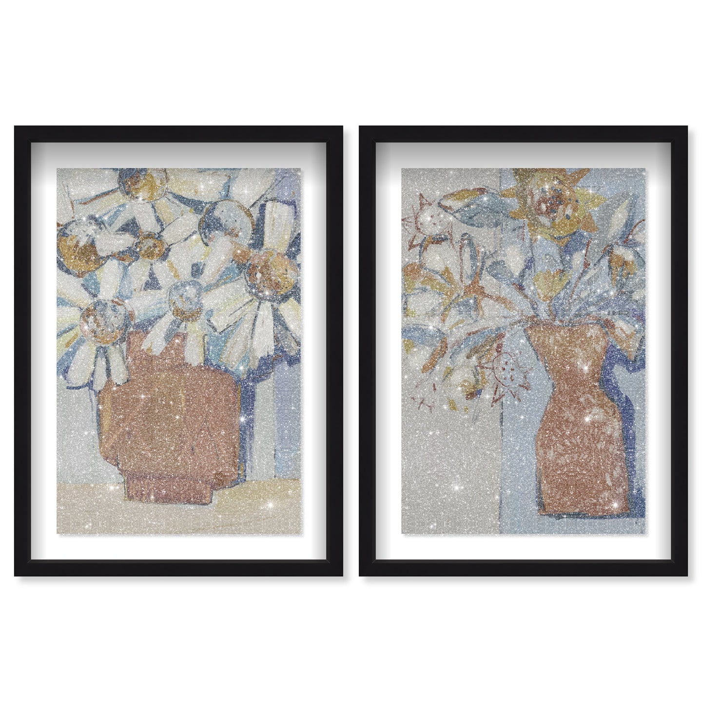 Abstract Flowers Set