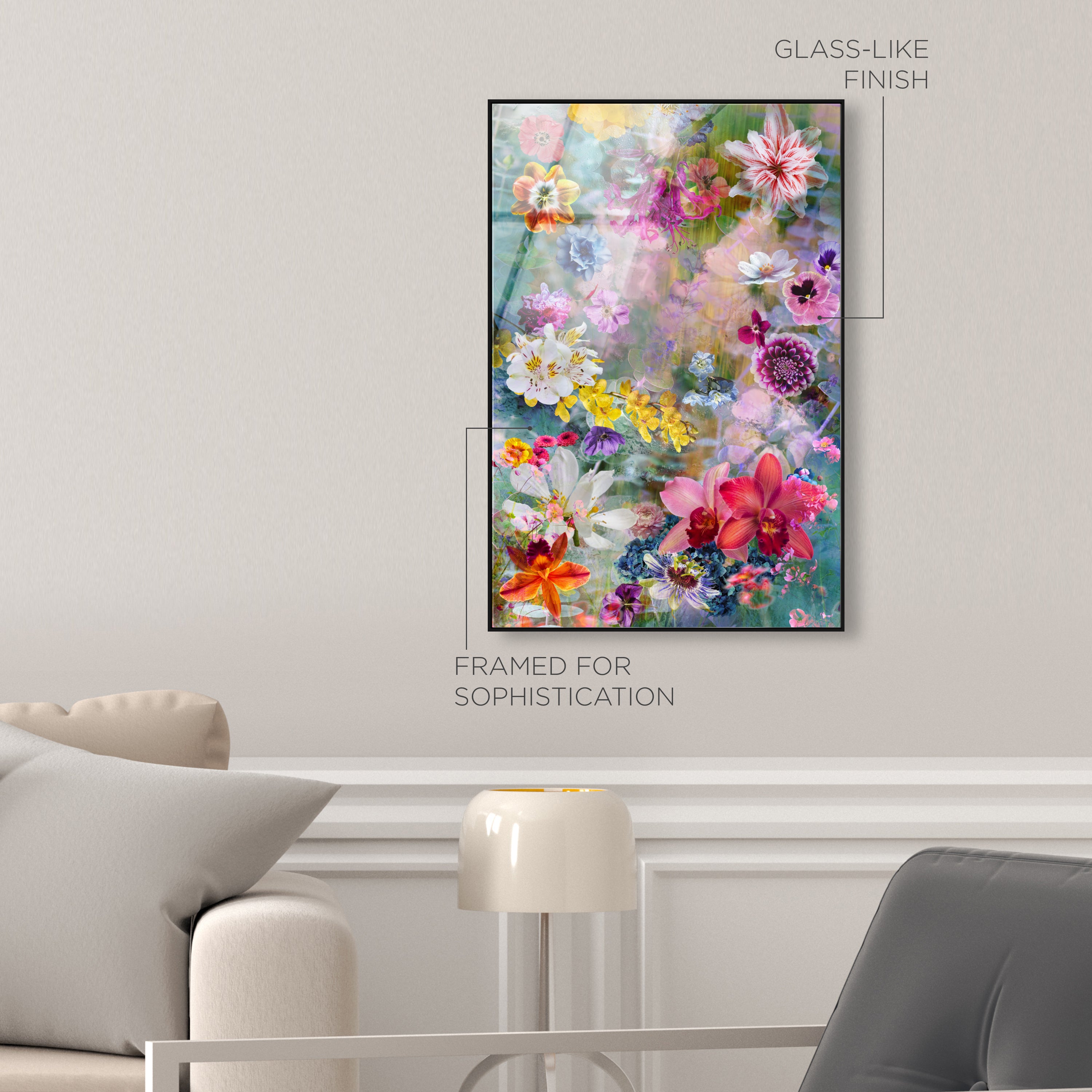 Ballerina Yellow Florals | Floral and Botanical Wall Art by Oliver Gal