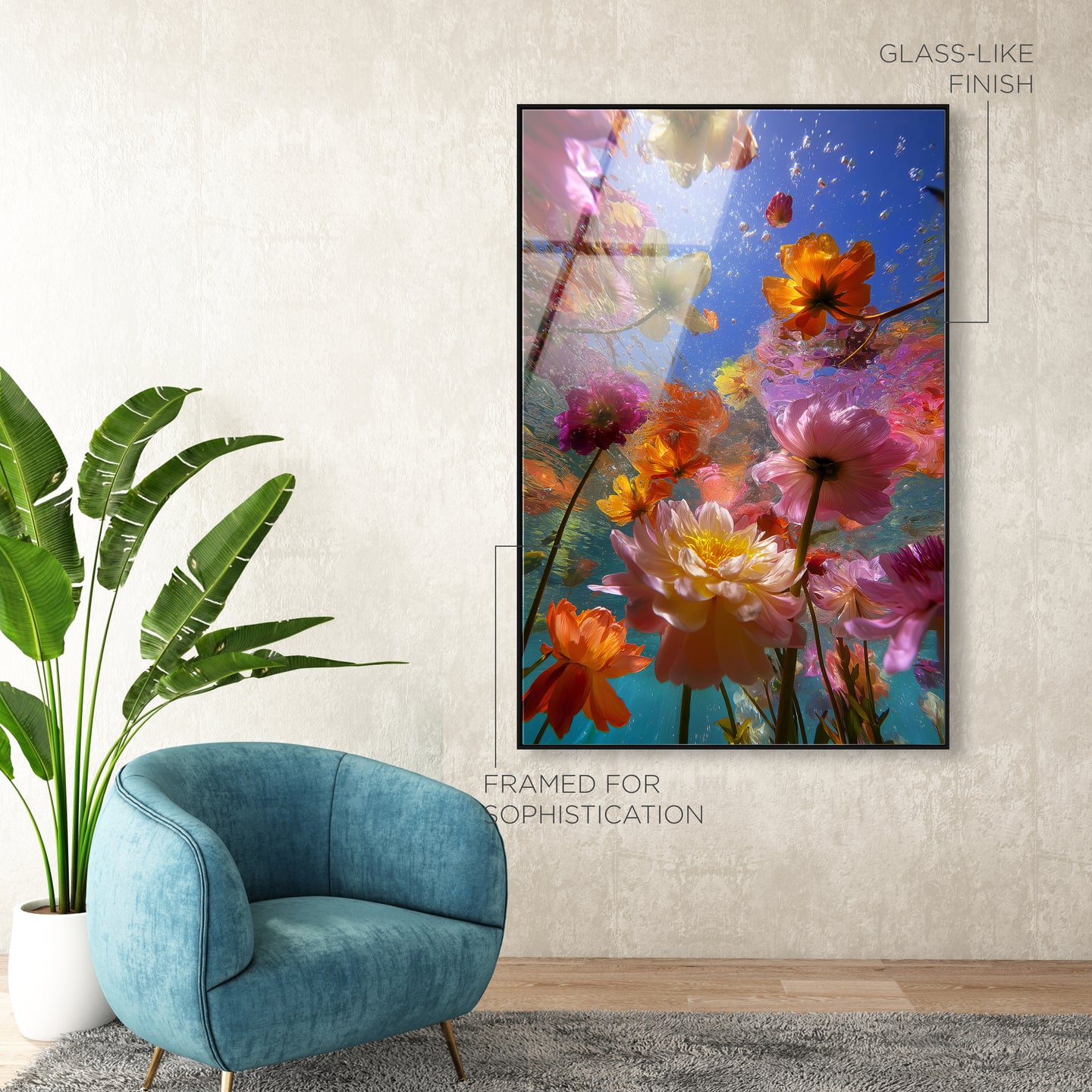 Liquid Bloom II | Floral and Botanical Wall Art by Oliver Gal