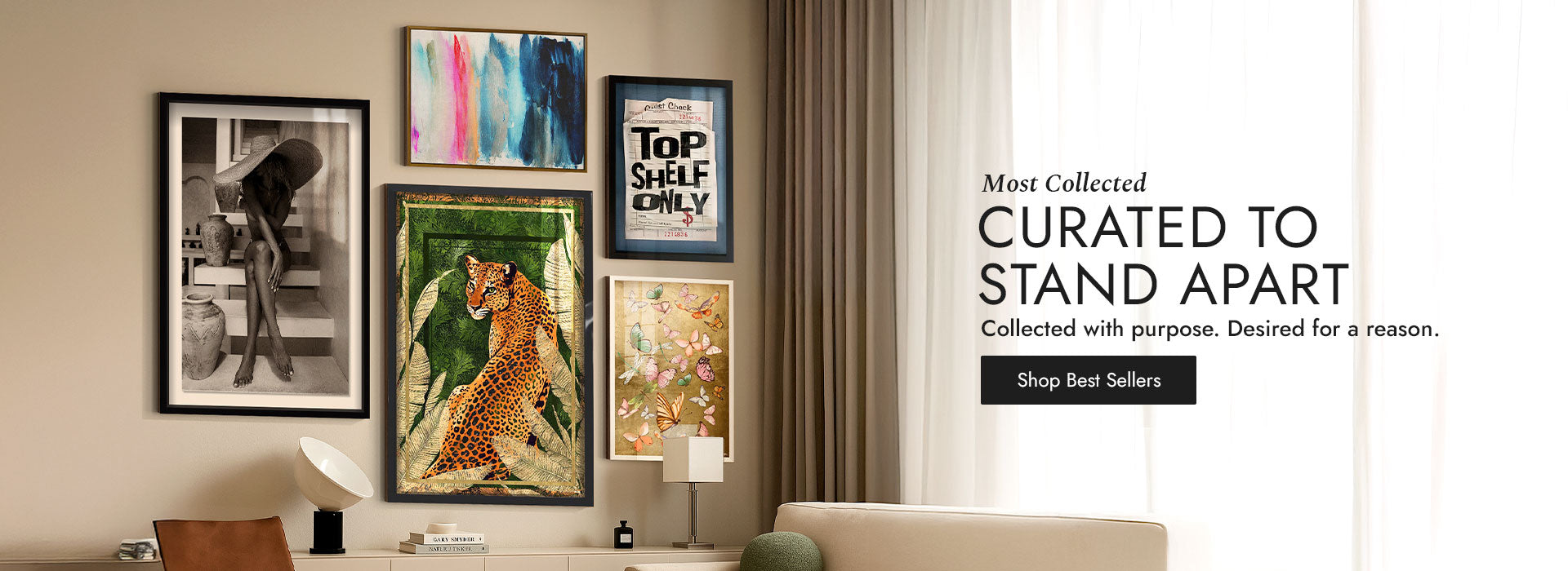 Fashion and Glam Home Wall Art Set.