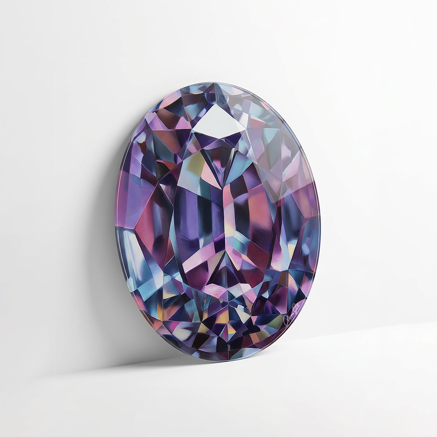 30 H/February Gems/Oval Amethyst February