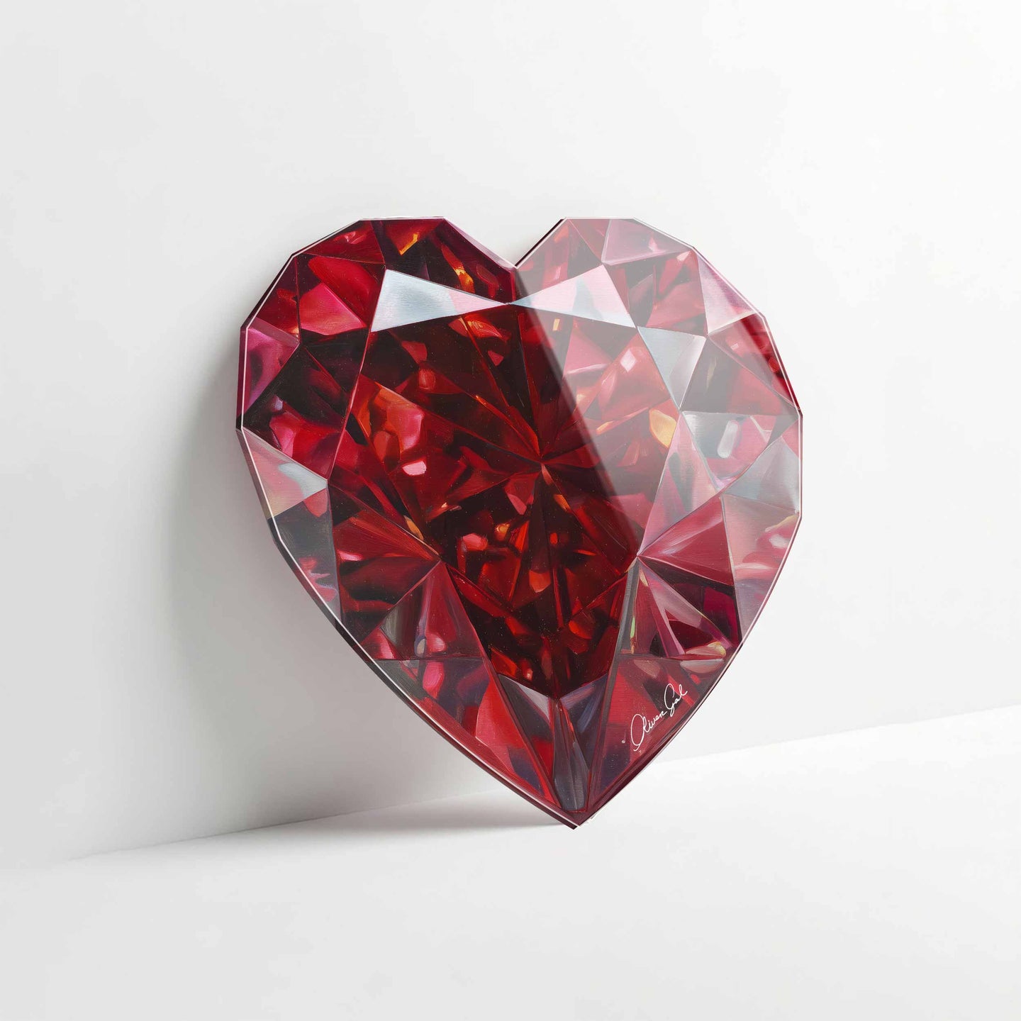 30 H/July Gems/Heart Ruby July