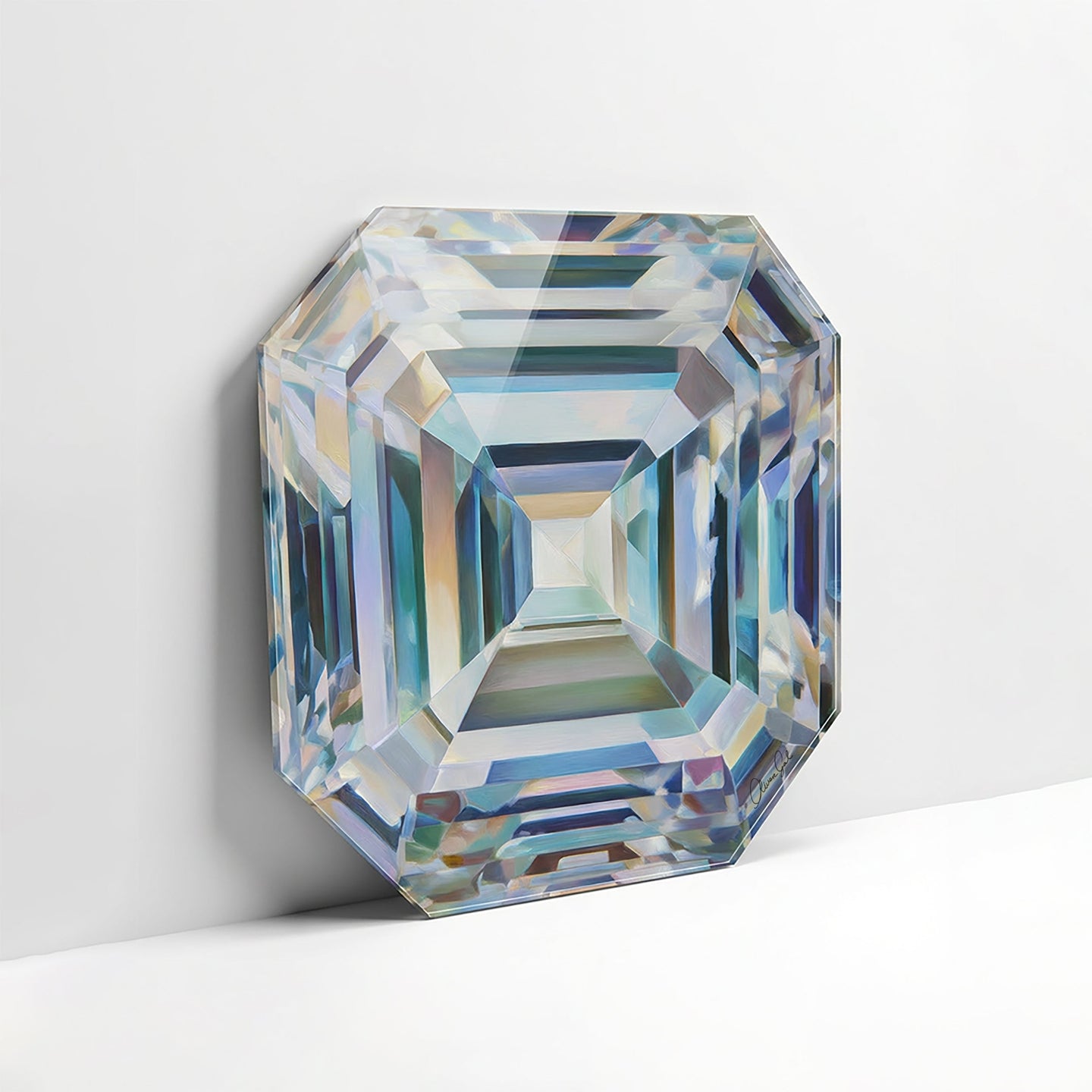 30 H/April Gems/Square Diamond April