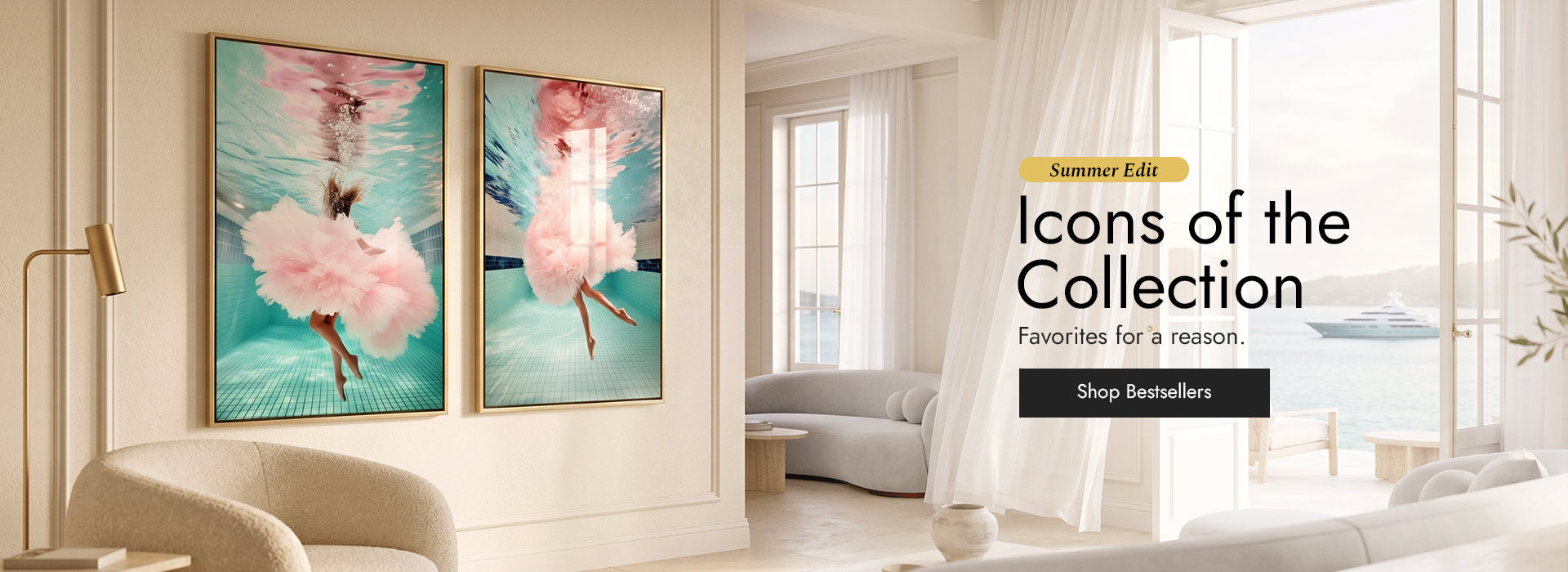 Fashion and Glam Home Wall Art Set.