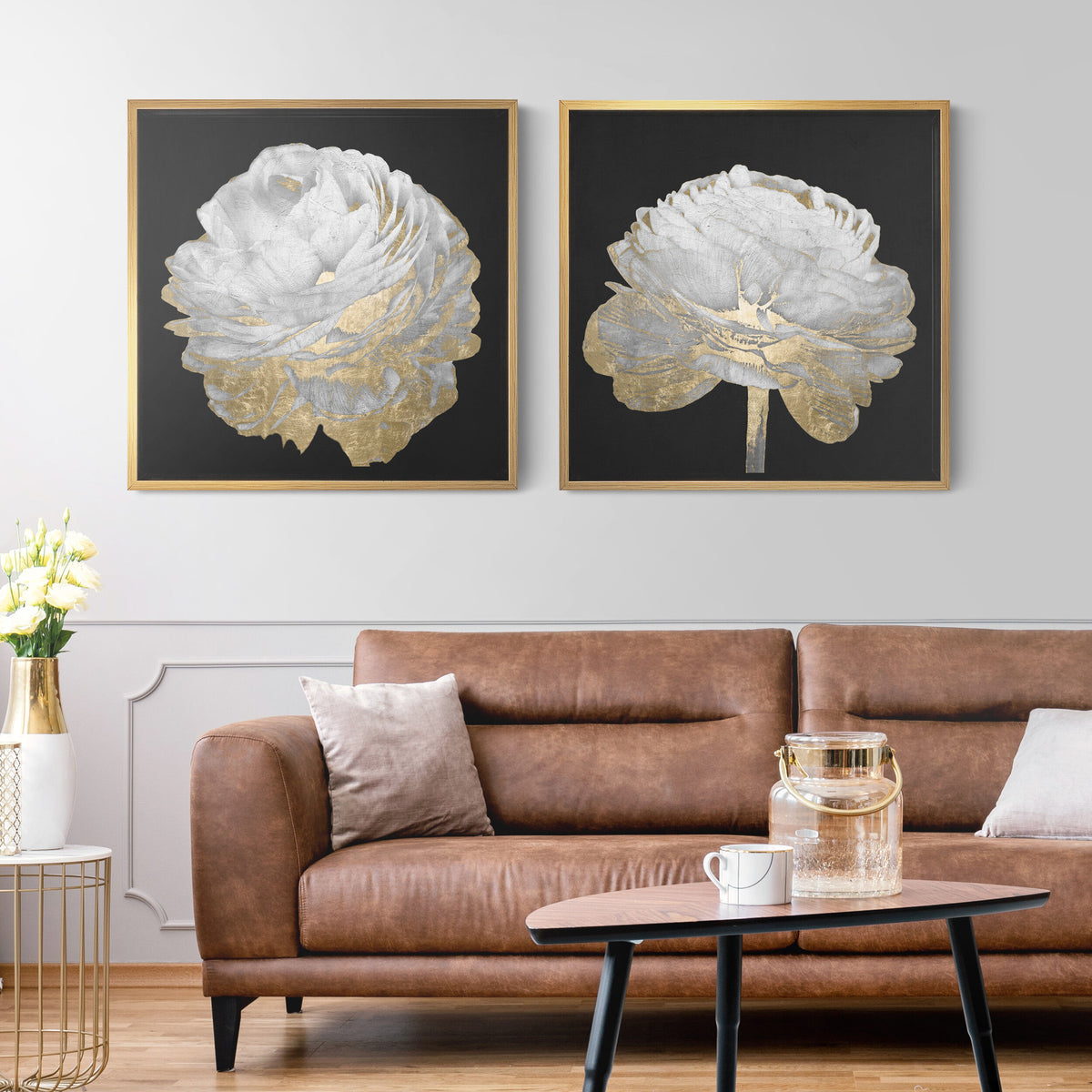 Luxe Florals Set | Floral Wall Art | Oliver Gal