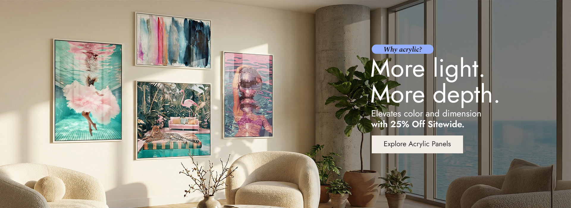 Fashion and Glam Home Wall Art Set.