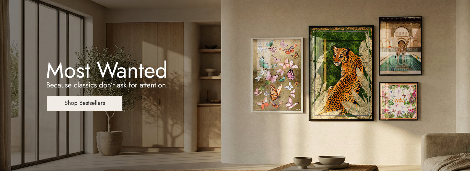 Fashion and Glam Home Wall Art Set.